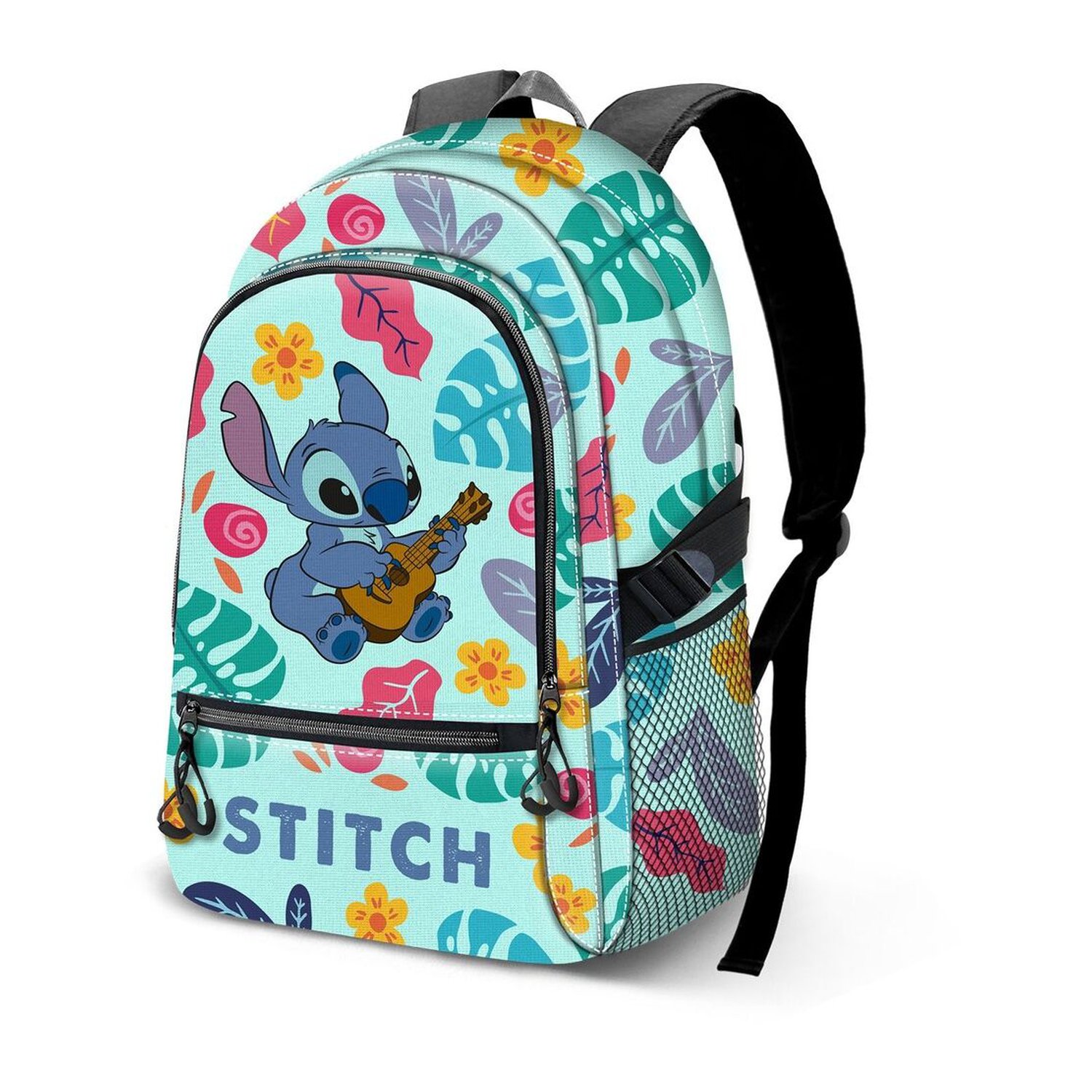 Mochila Guitar Stitch Disney 44cm adaptable
