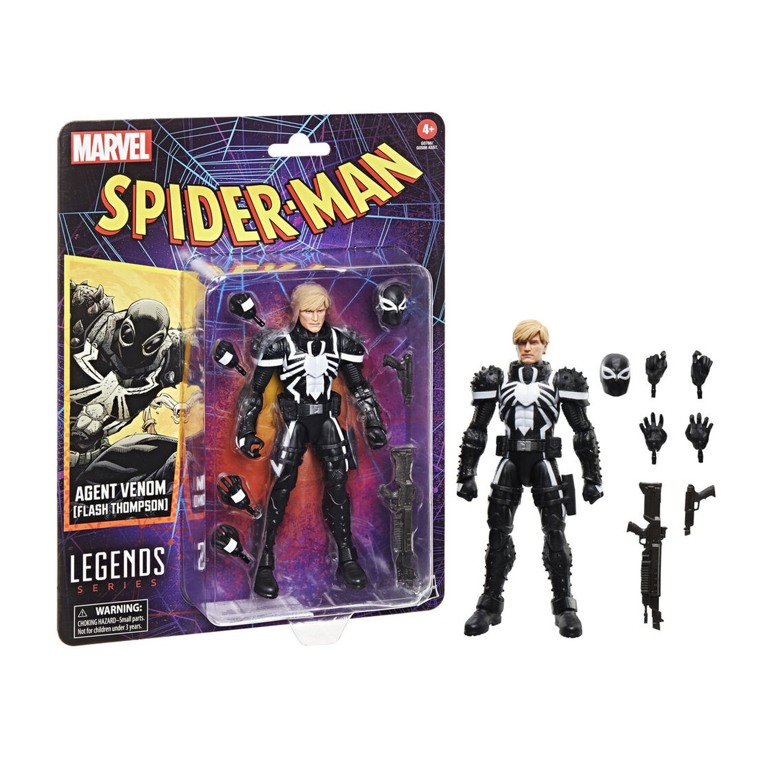 Figura Agent Venom Flash Thompson Spider-Man Marvel 15cm