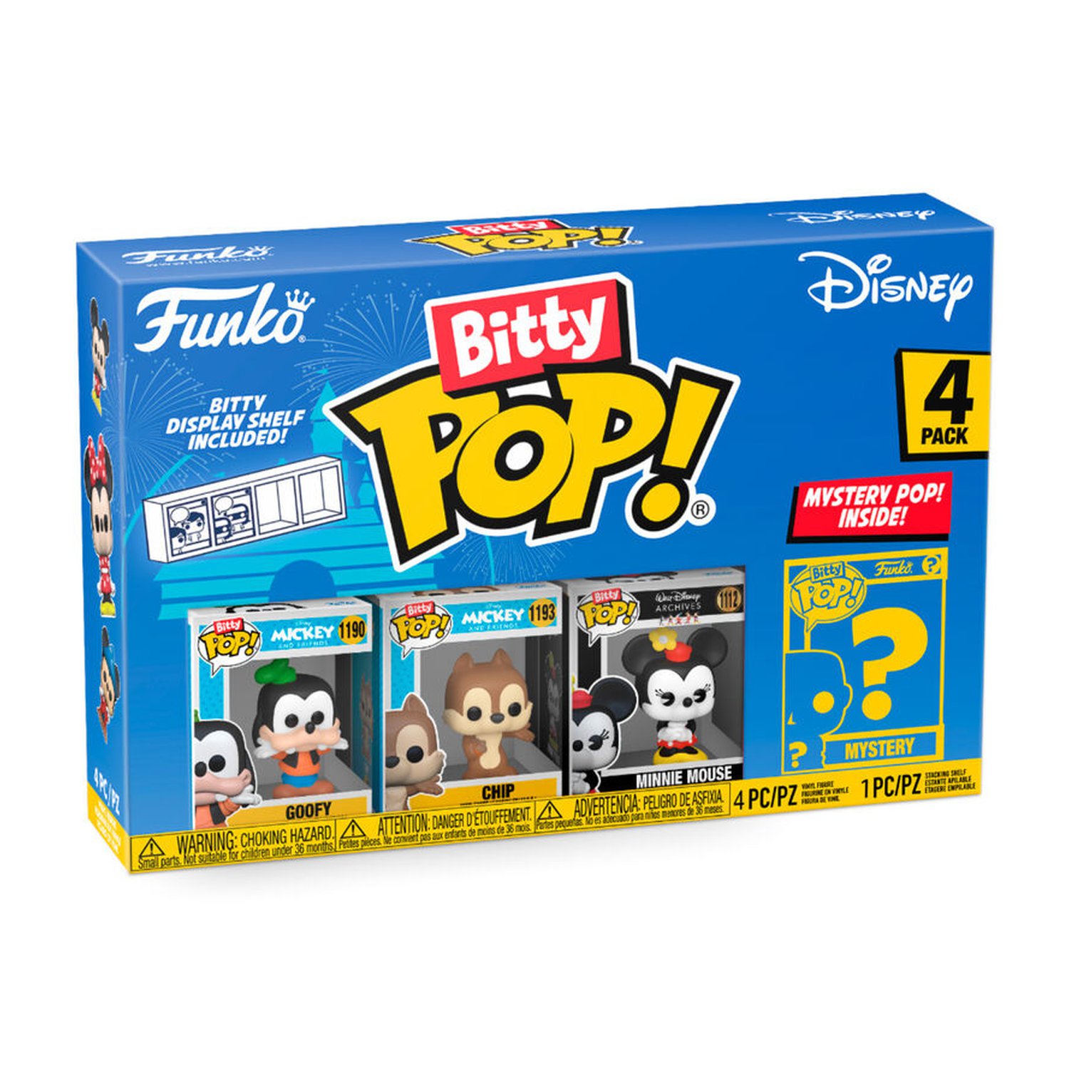 Blister 4 figuras Bitty POP Disney Goofy