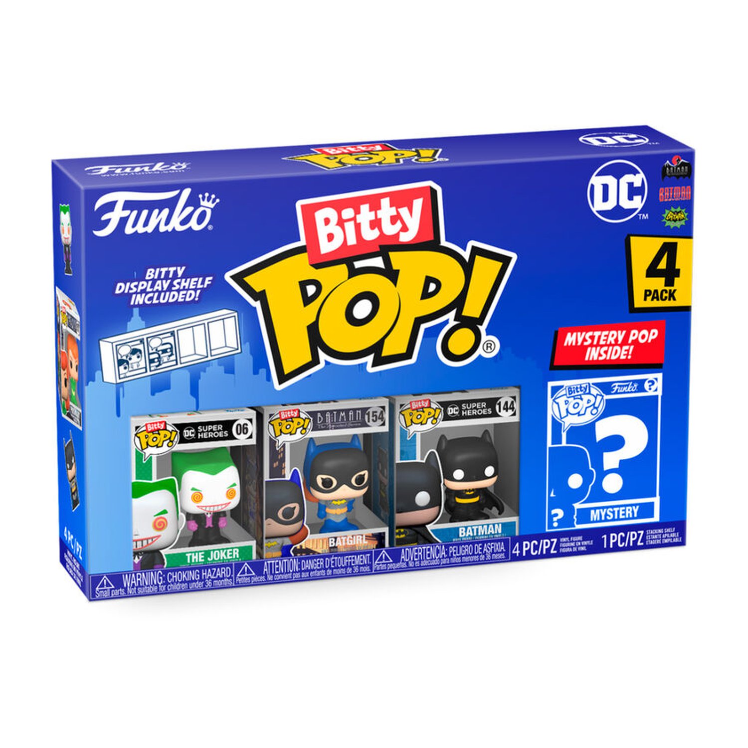 Blister 4 figuras Bitty POP DC Comics The Joker