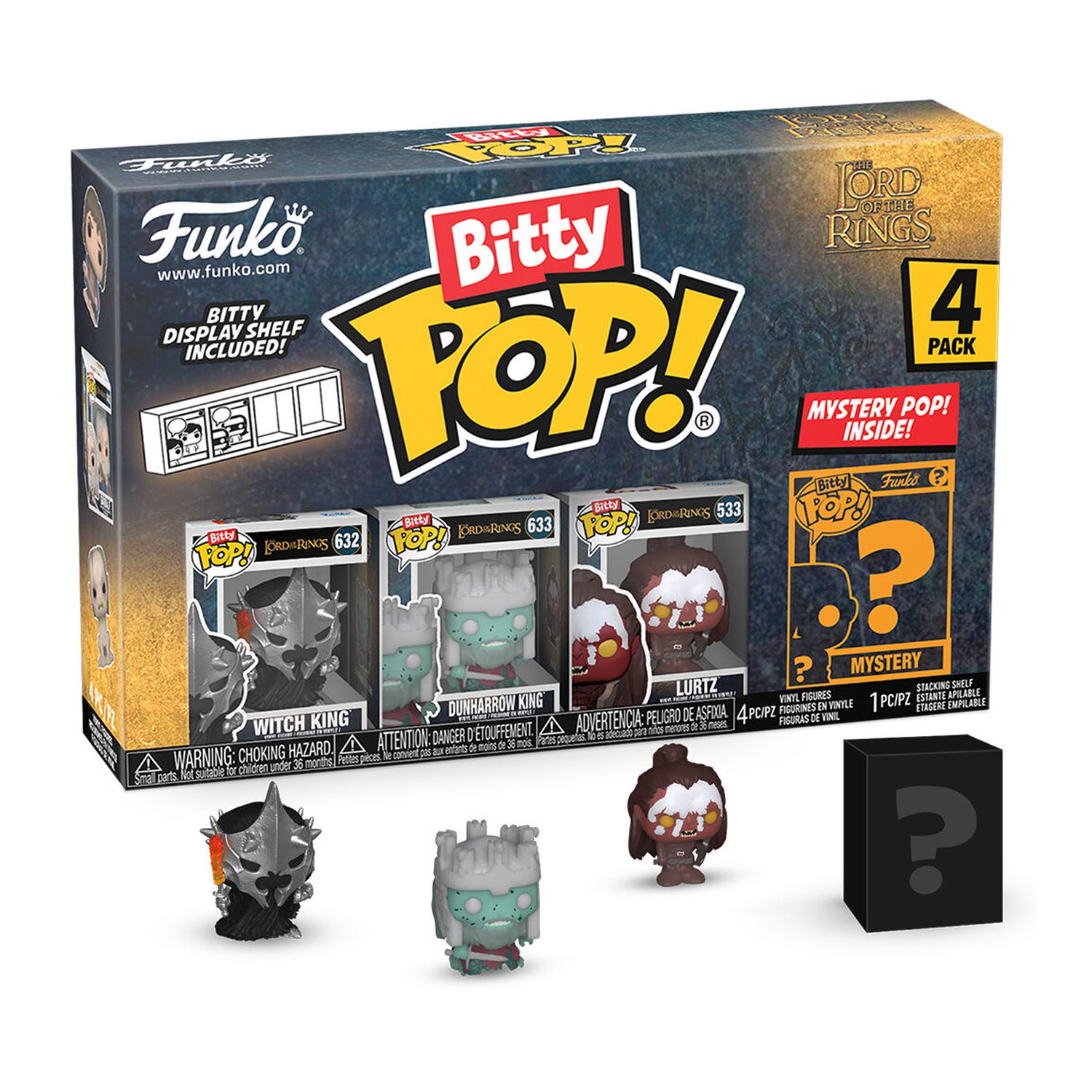 Blister 4 figuras Bitty POP El Señor de los Anillos Witch King