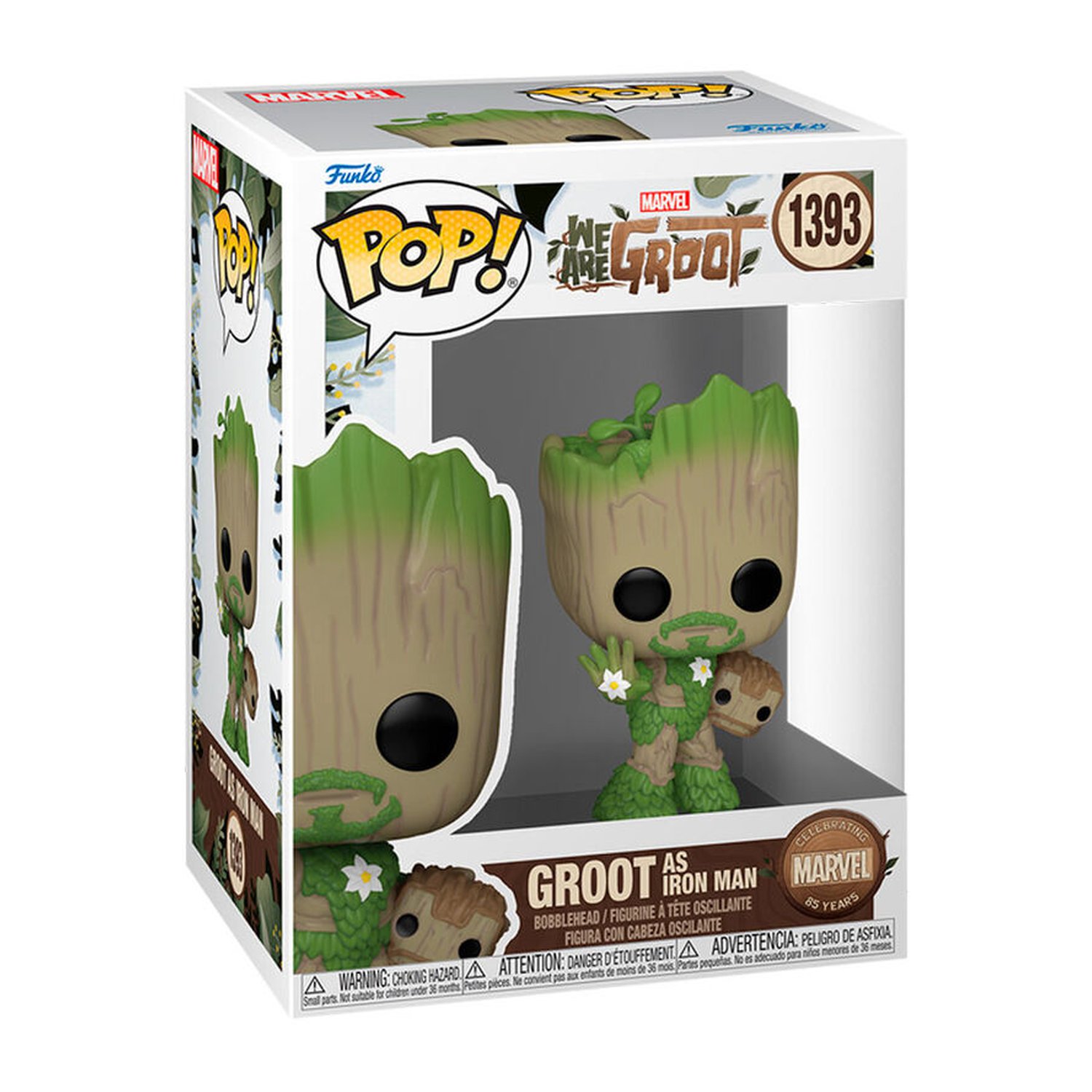 Figura POP Marvel We Are Groot - Groot as Iron Man