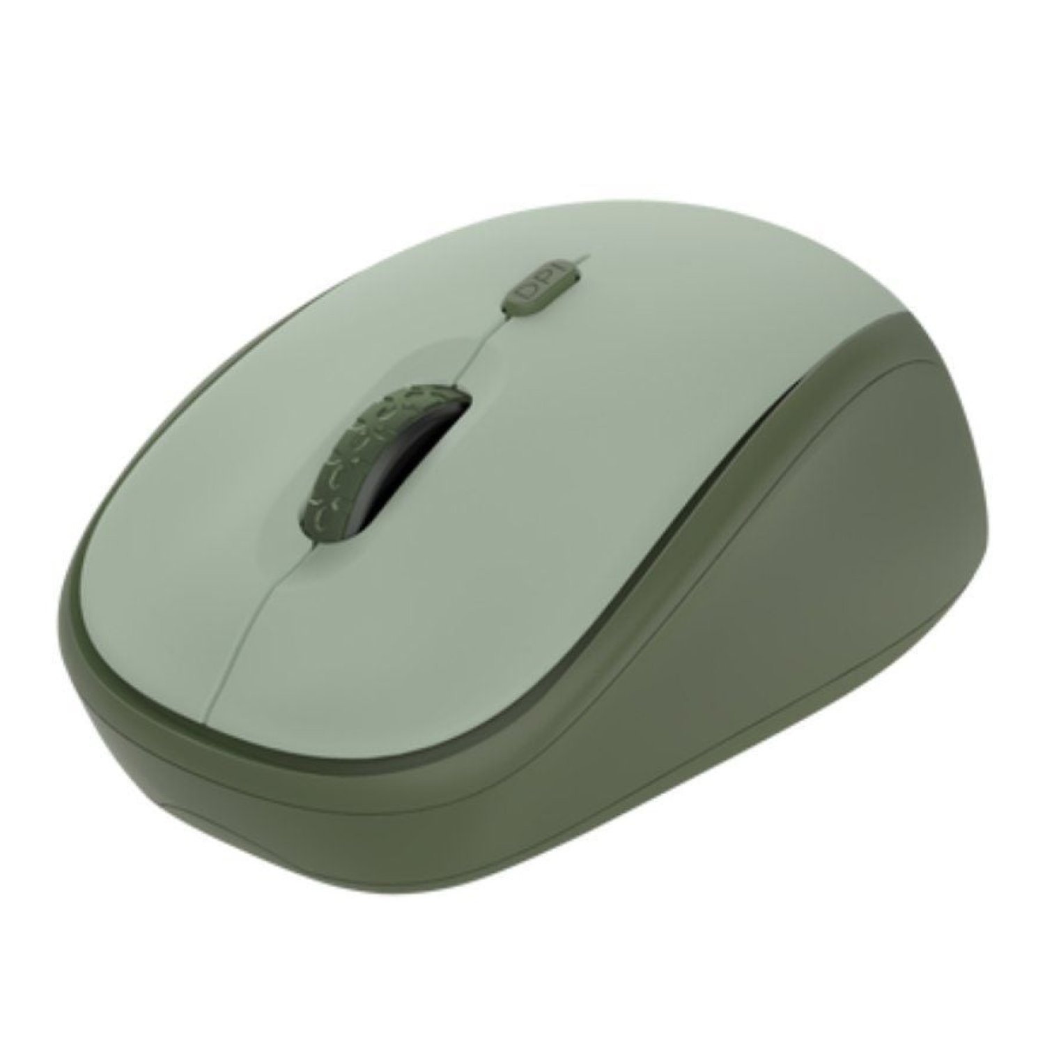Trust Yvi+ Silent · Ratón Mini Inalámbrico · 1600 DPI · Verde