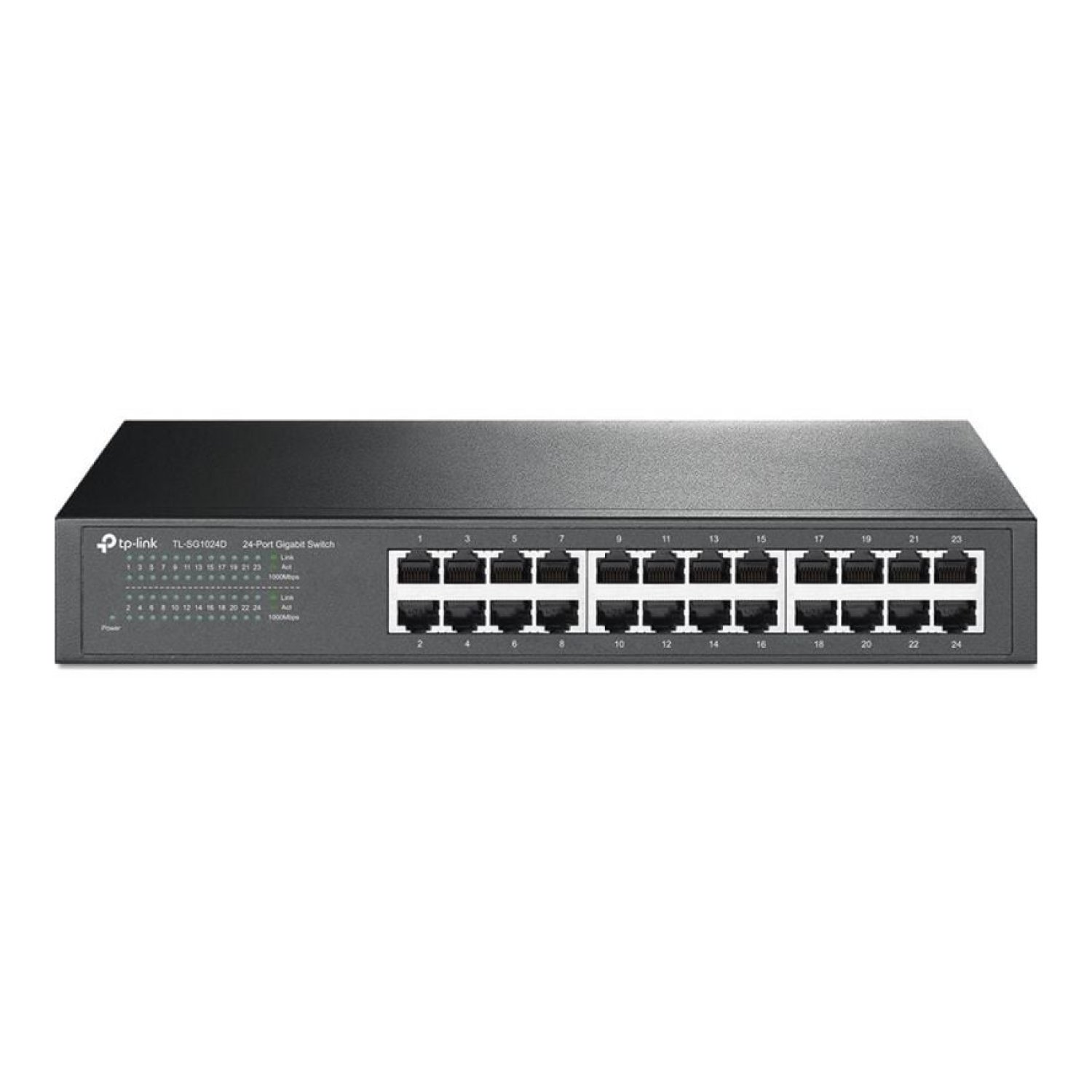 TP-Link TL-SG1024D · Switch 24 Puertos · Gigabit 10/100/1000 · RJ-45