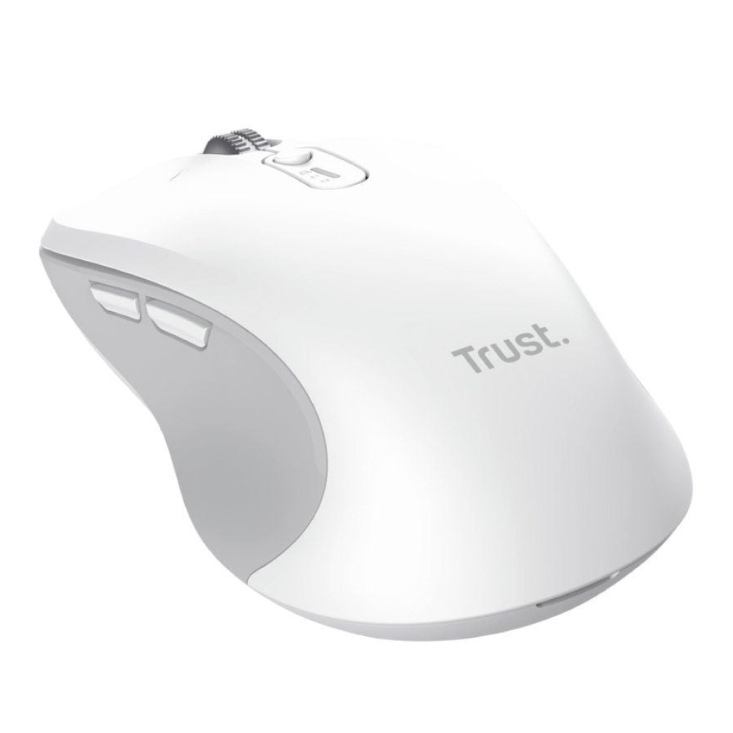 Trust Ferro · Ratón Ergonómico Inalámbrico · 3200 DPI · Blanco