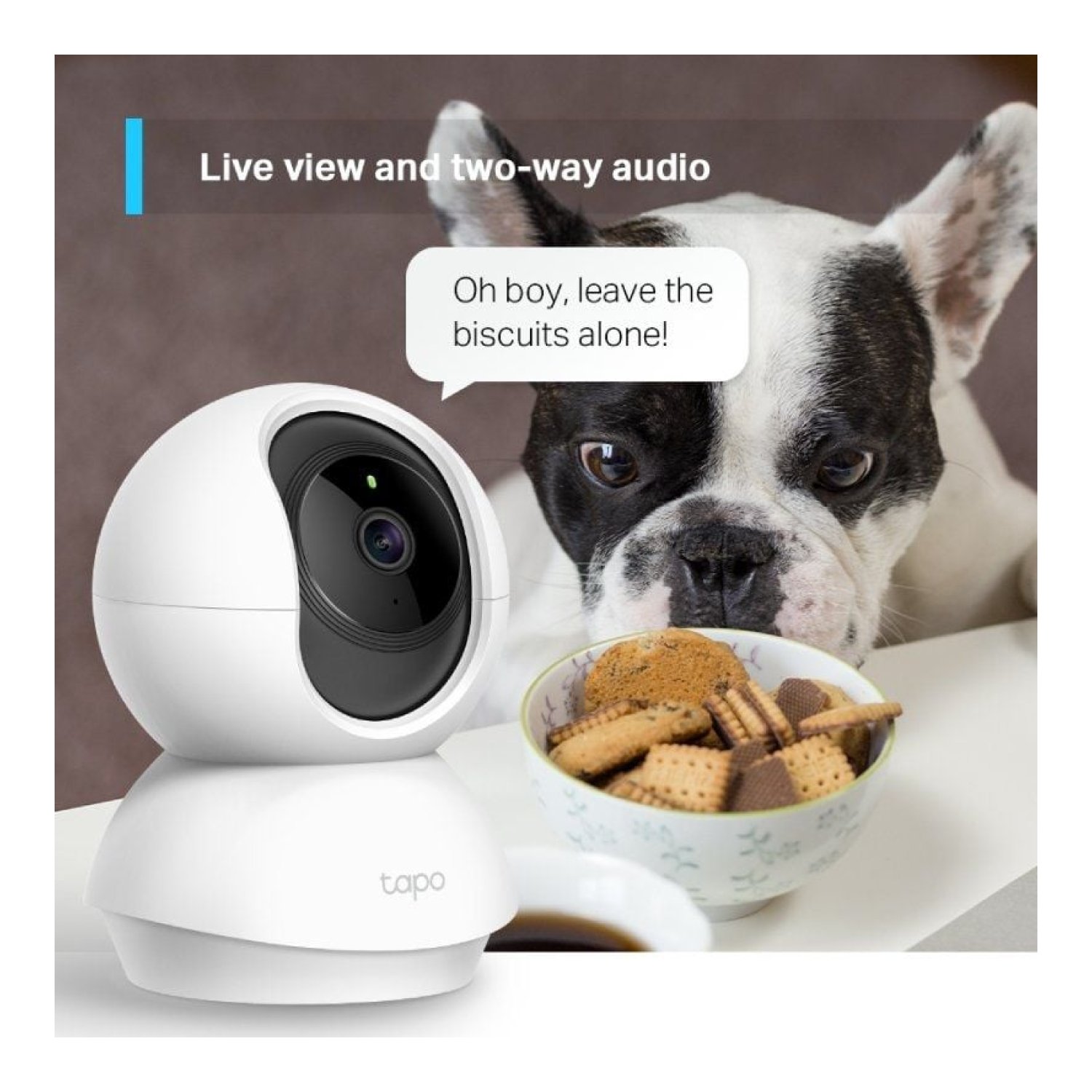 TP-Link Tapo TC70 · Cámara IP · Visión Nocturna · Control APP