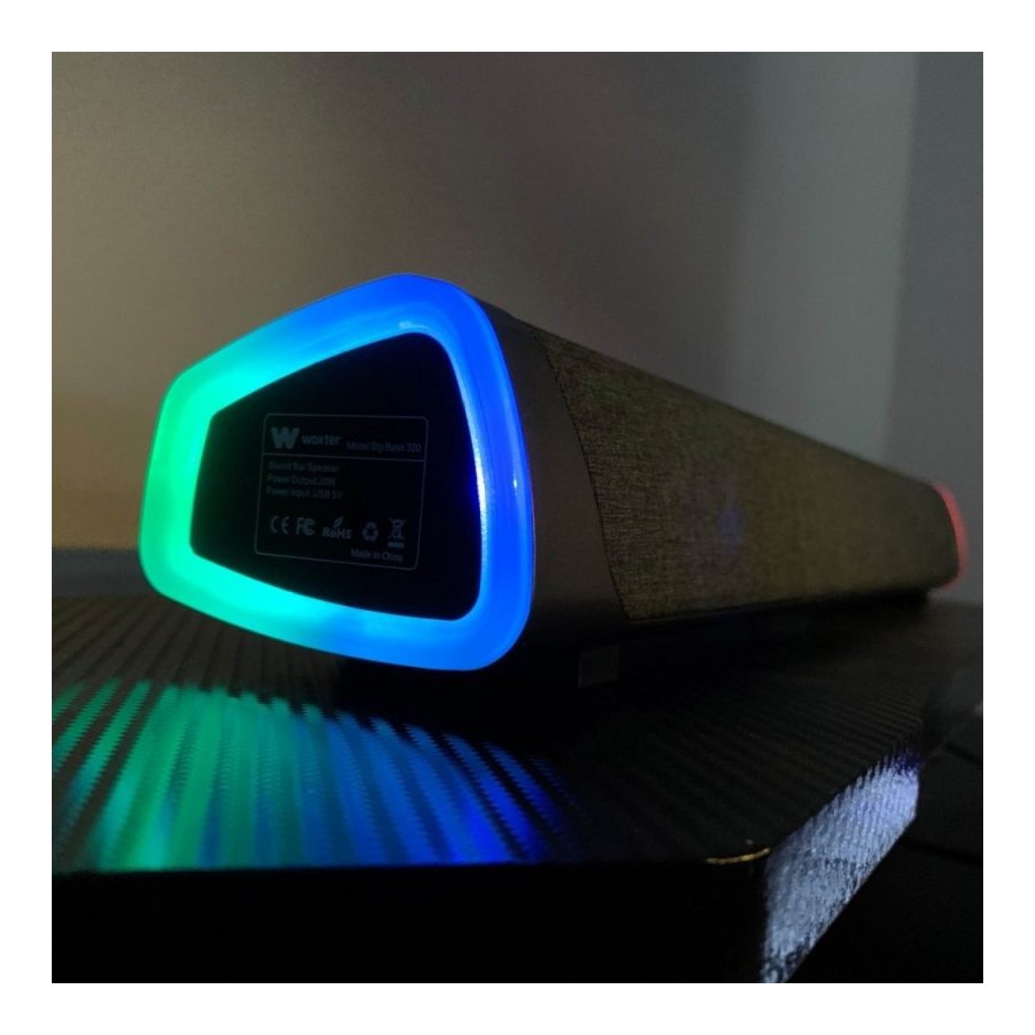 Barra de Sonido RGB Woxter Big Bass 320/ 20W/ 2.0