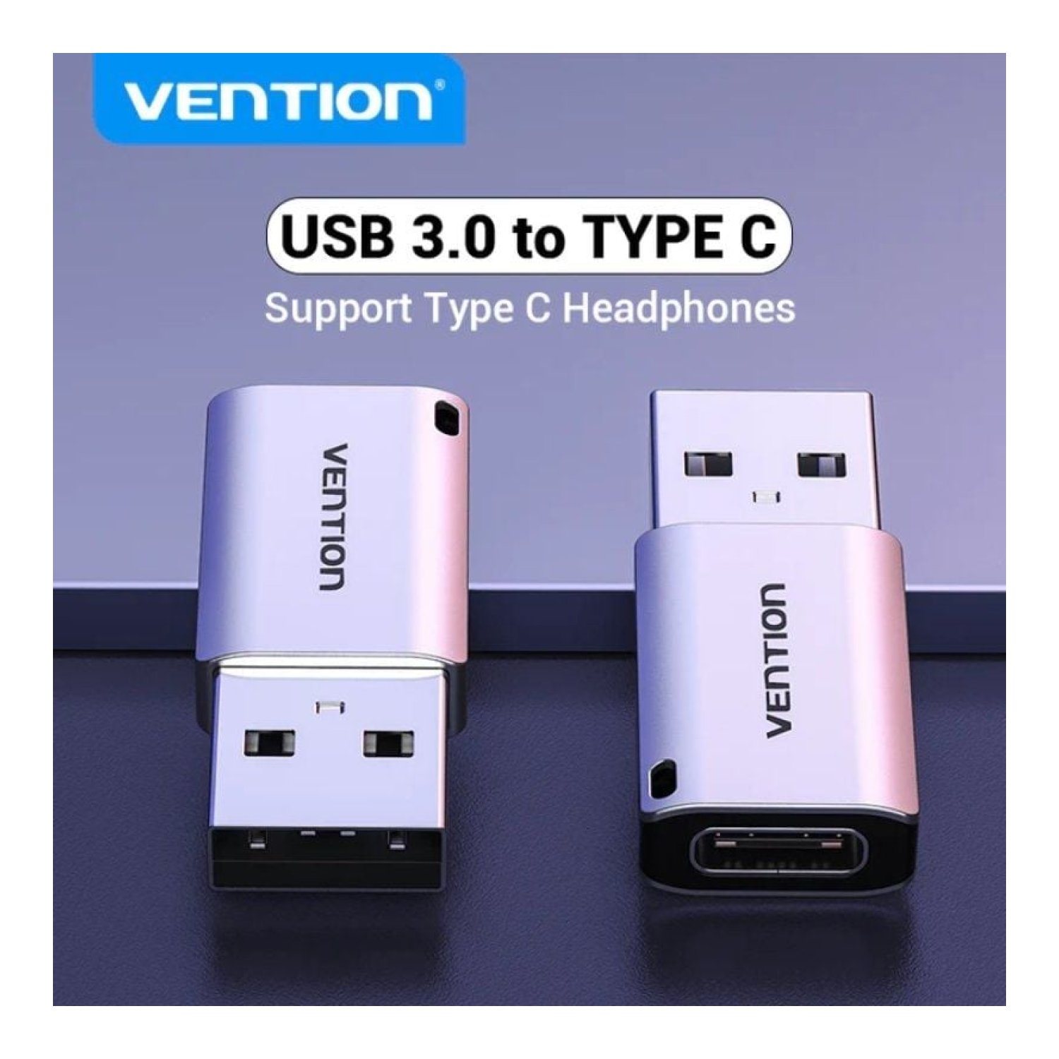 Vention Adaptador USB 3.0 · USB Macho a USB-C Hembra