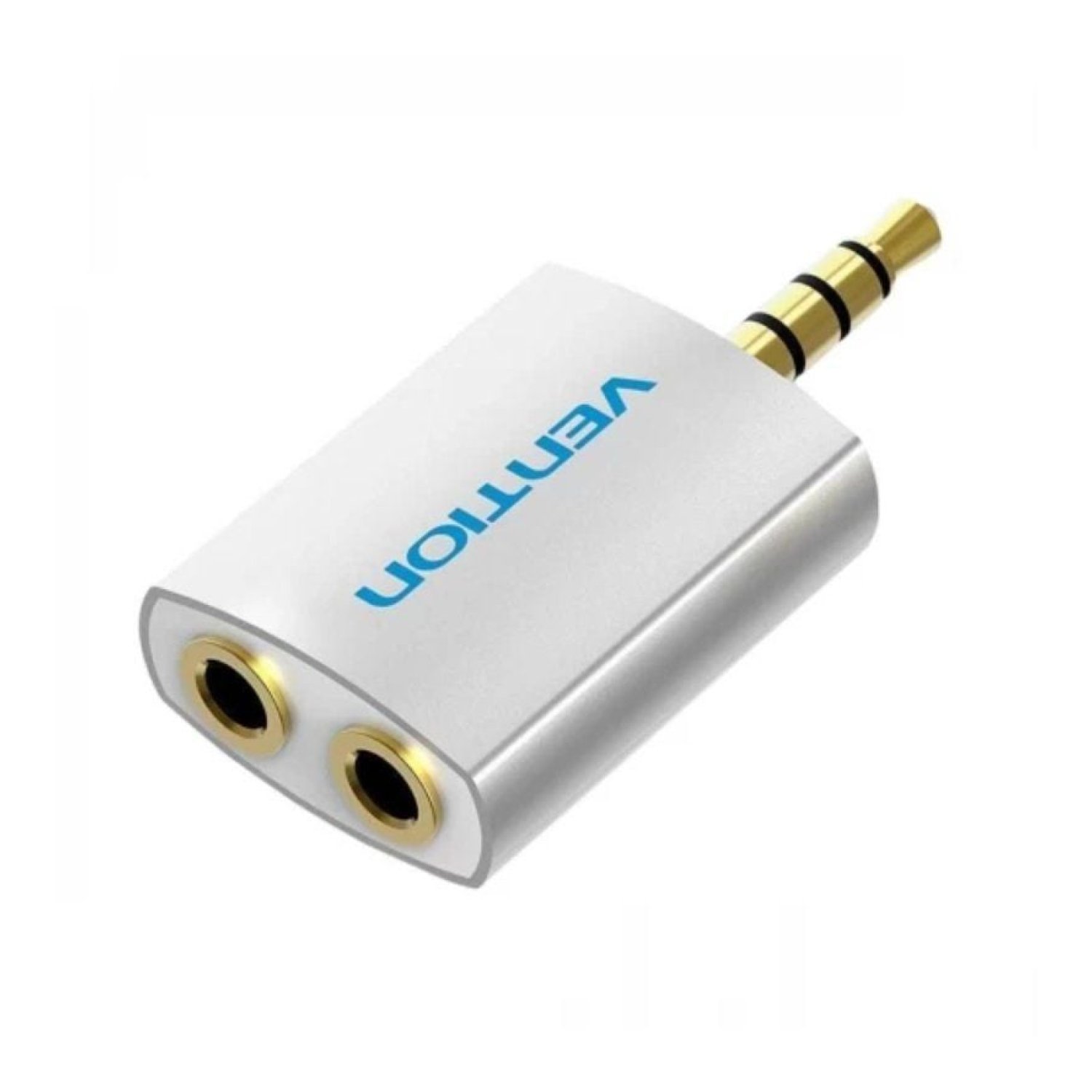 Vention · Adaptador Audio · Jack 3.5 Macho a 2x Hembra · Blanco