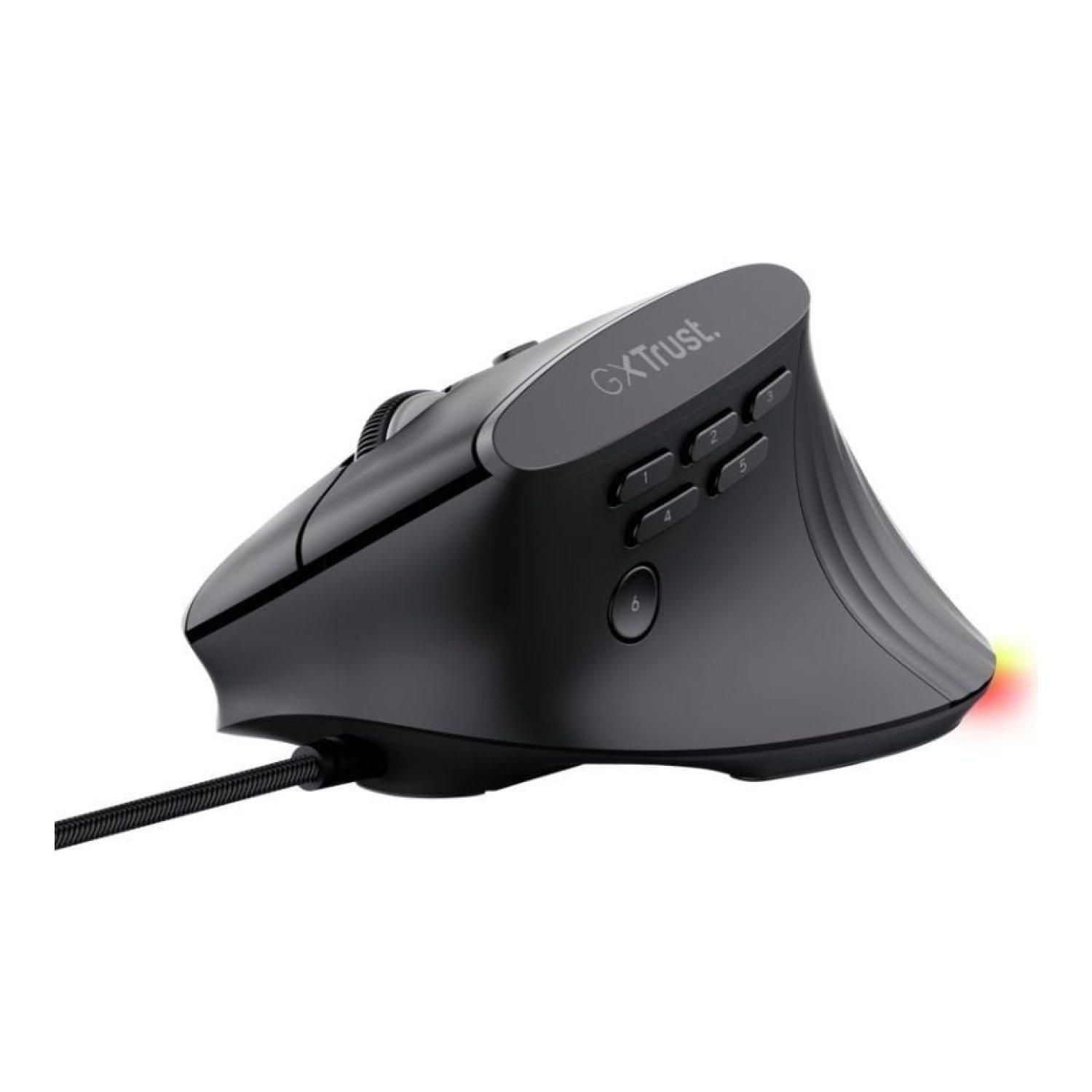 Trust Gaming GXT 145 Rexxa · Ratón Vertical Inalámbrico · 12.800 DPI · Gaming