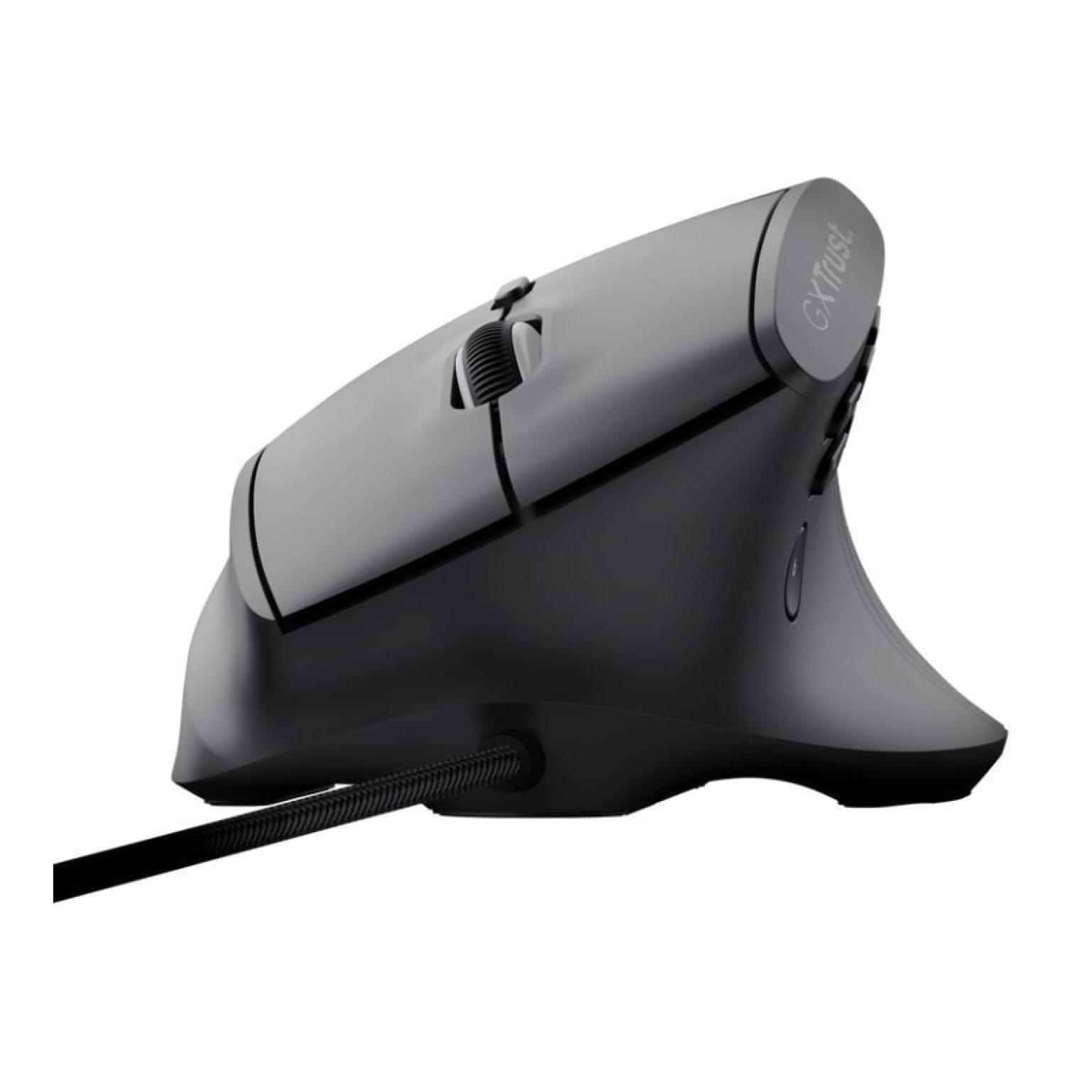 Trust Gaming GXT 145 Rexxa · Ratón Vertical Inalámbrico · 12.800 DPI · Gaming