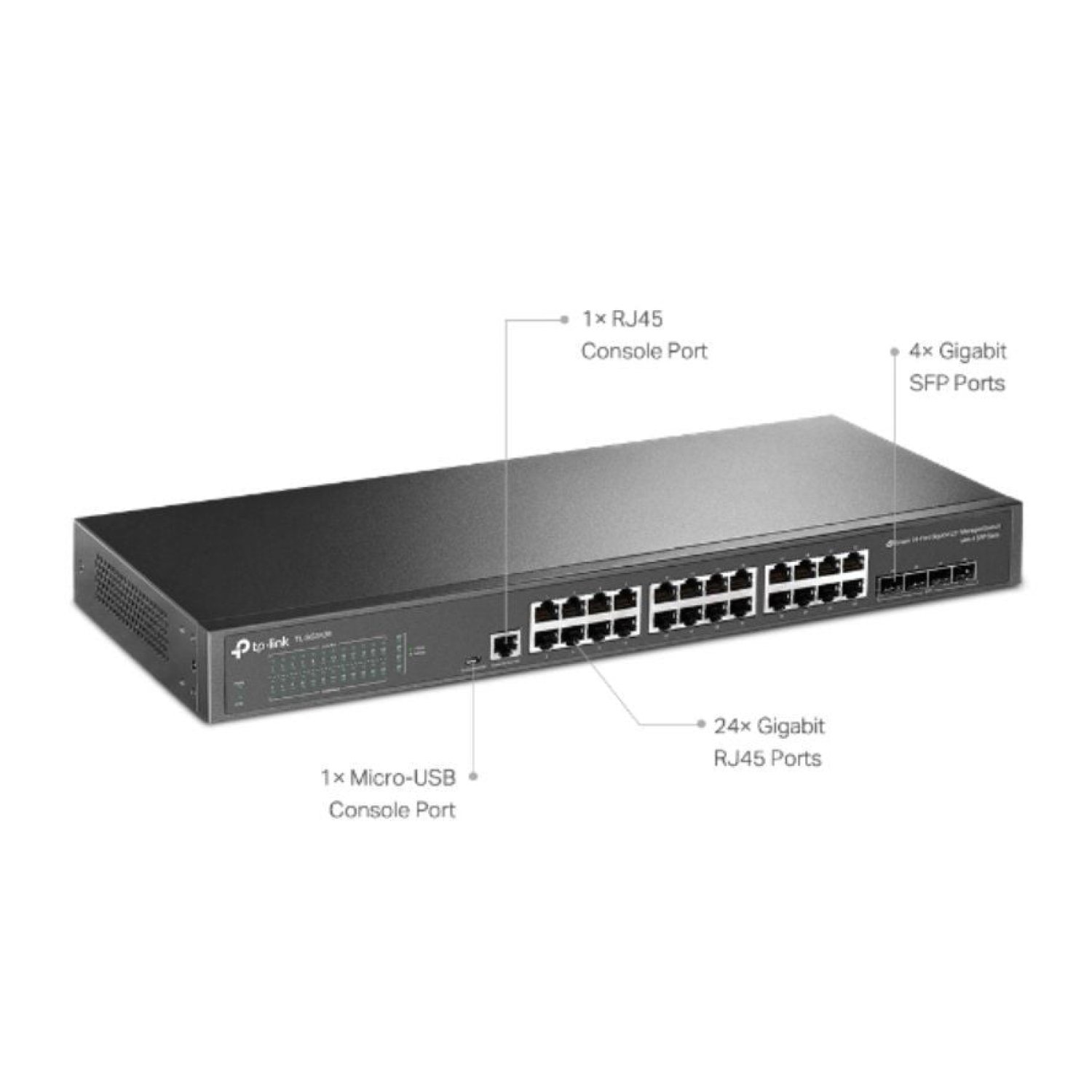 TP-Link Omada TL-SG3428 · Switch Gestionable · 28 Puertos Gigabit · RJ-45 10/100/1000 · SFP