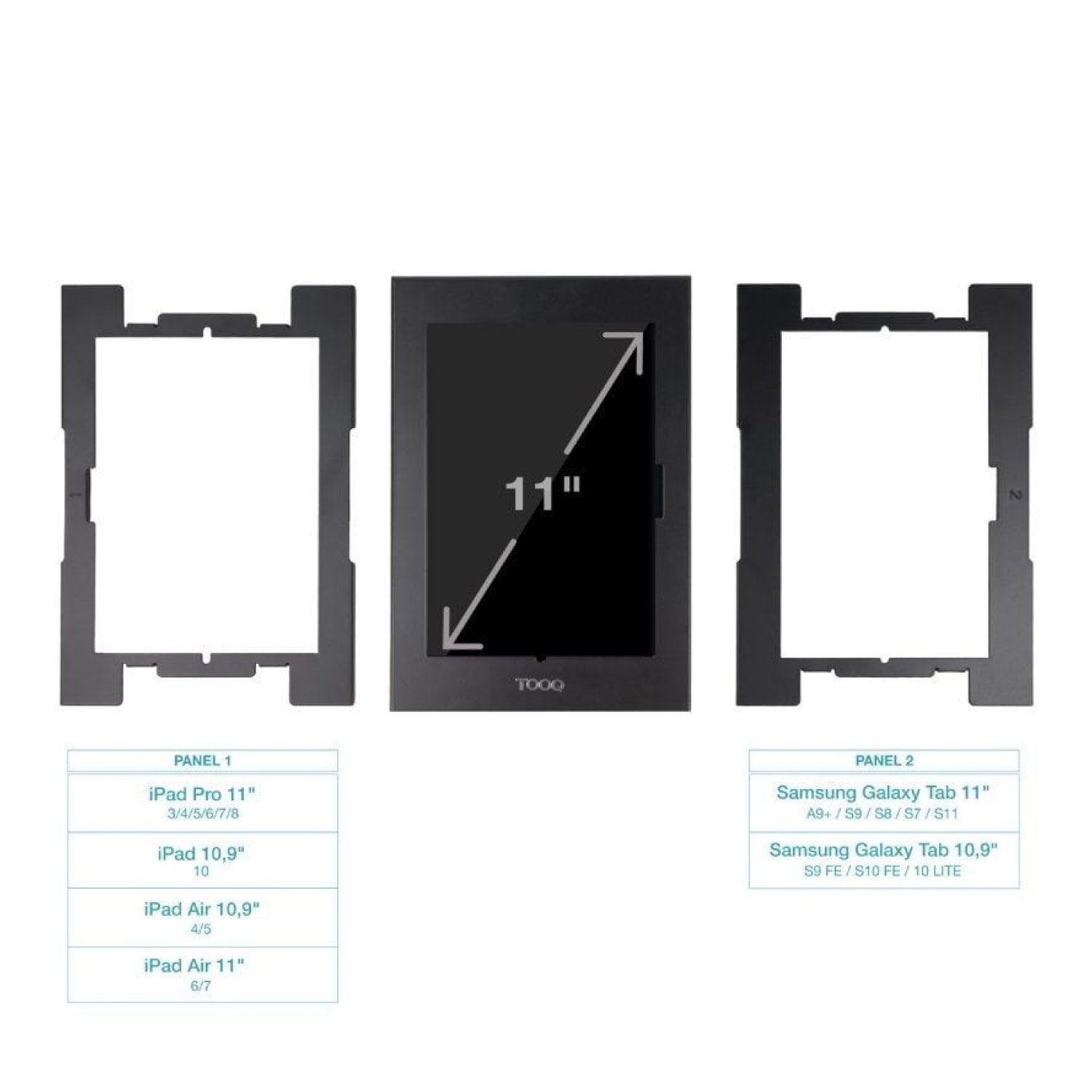TooQ Marco Antirrobo para Tablet · Negro · TQATTE2601-S