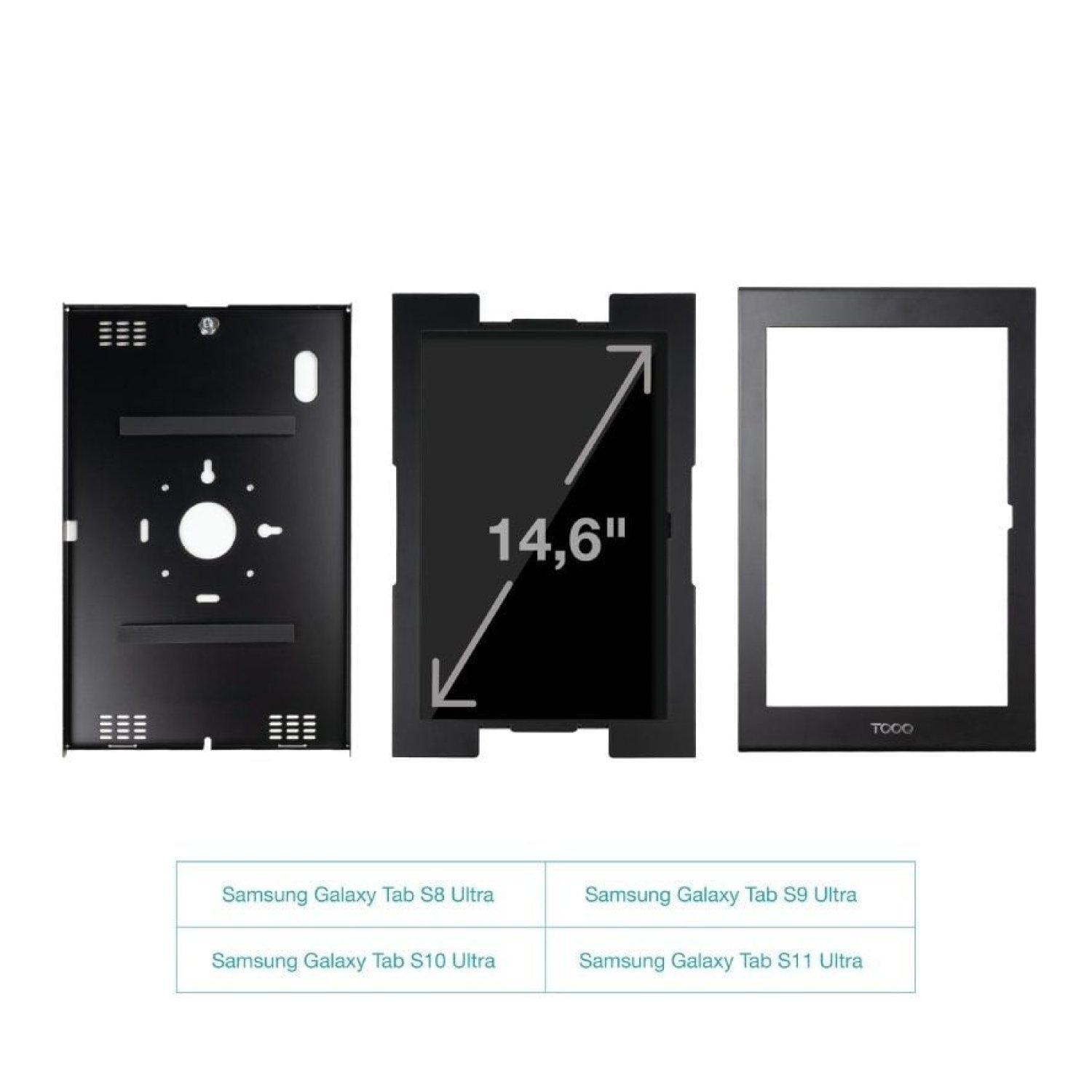 TooQ Marco Antirrobo para Tablet · TQATTE2601-L · Negro