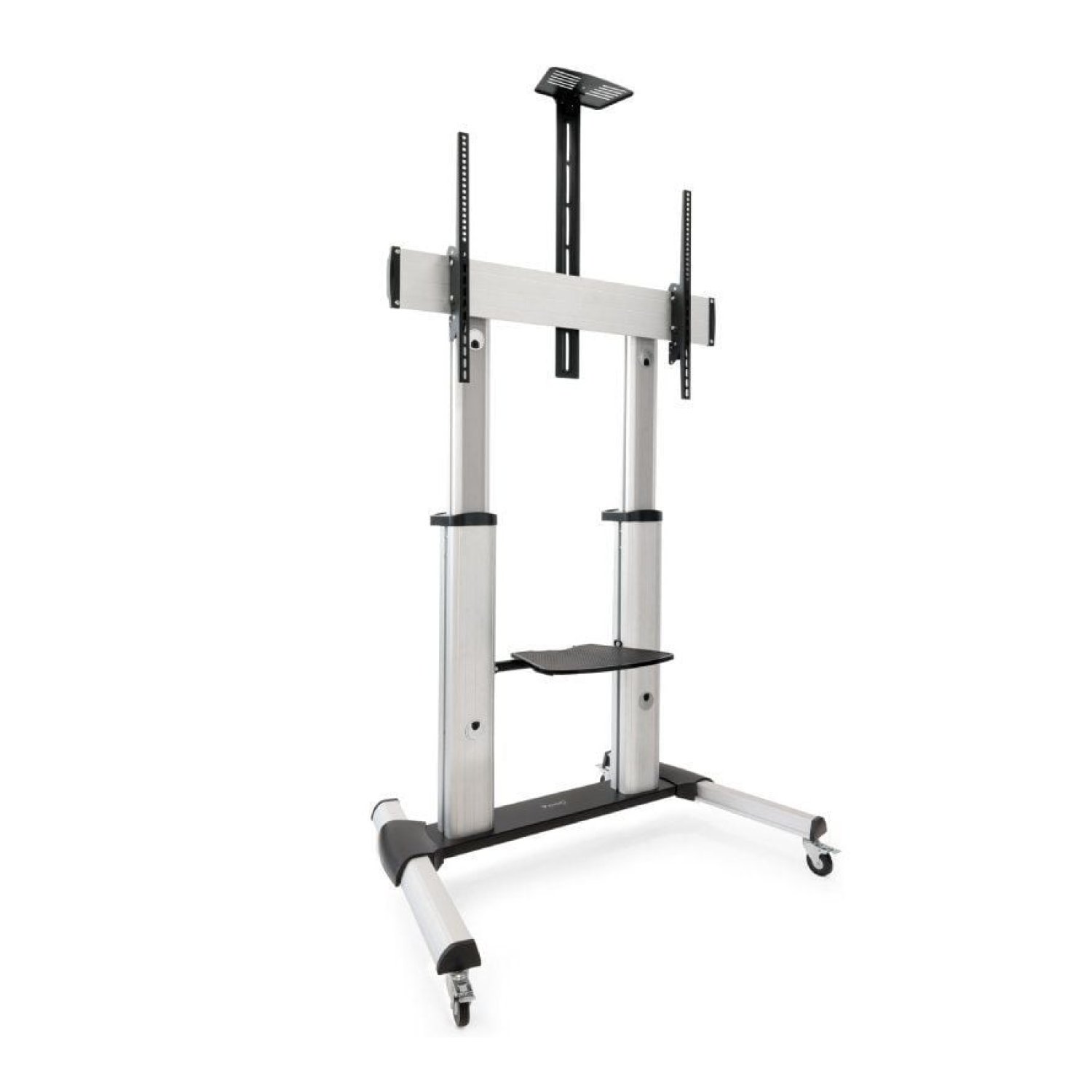 TooQ FS20300M-B · Soporte Suelo TV 60-100" · Inclinable · Ajustable · Hasta 100kg · Con Ruedas