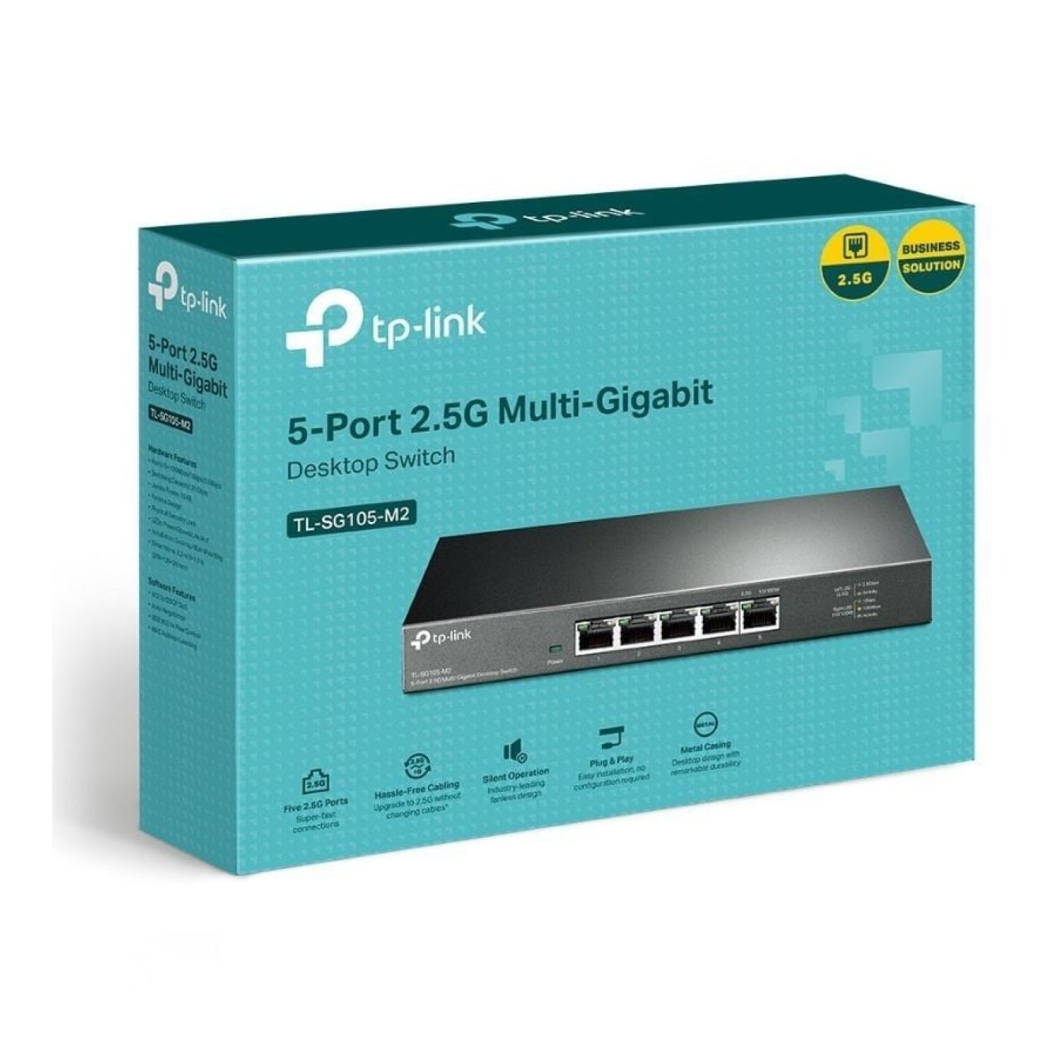 TP-Link TL-SG105-M2 · Switch 5 Puertos · 2,5Gbps · RJ-45