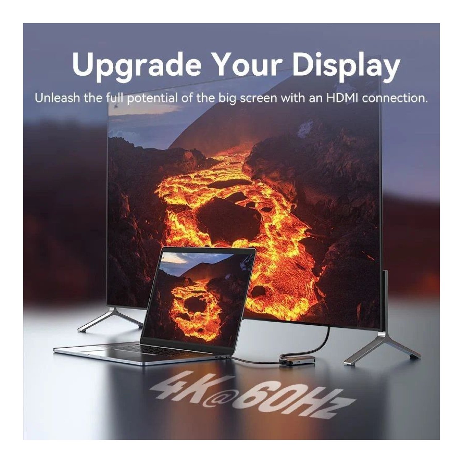 Vention Docking USB Tipo-C · HDMI · VGA · USB · PD · Gris
