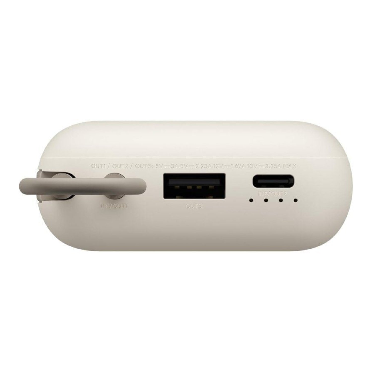 Powerbank 20000mAh Xiaomi 33W Power Bank Integrated Cable/ 33W/ Beige/ Incluye Cable USB Tipo-C