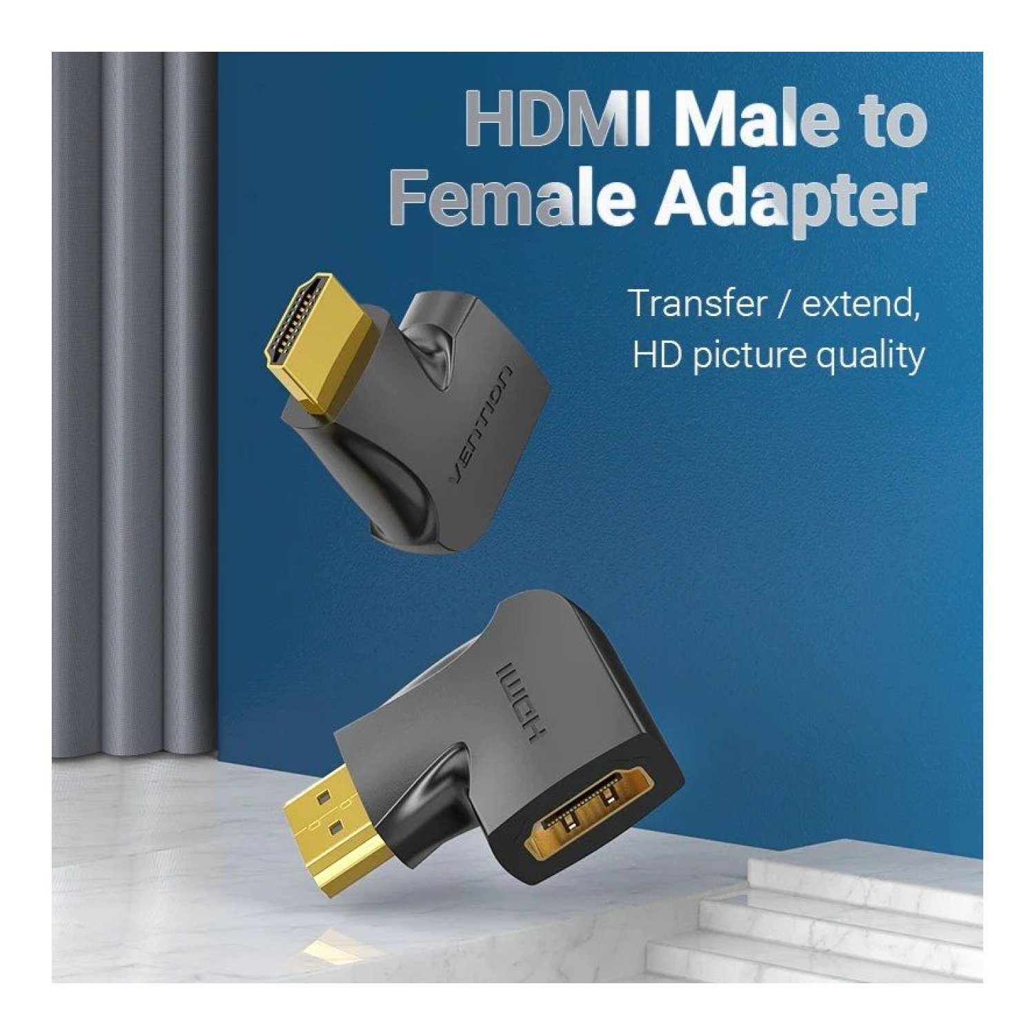 Vention · Adaptador HDMI 4K · 270º · HDMI Macho-Hembra