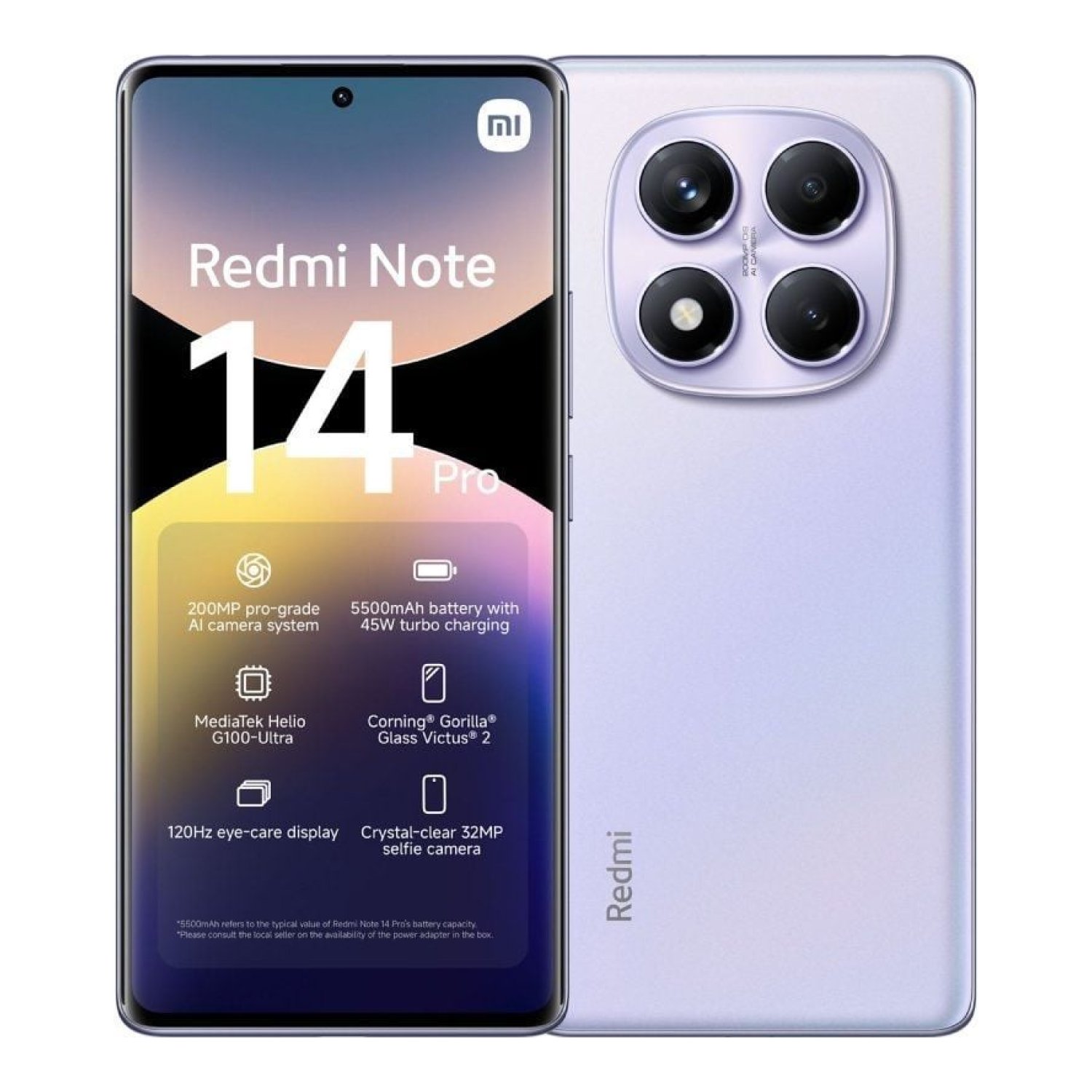 Xiaomi Redmi Note 14 Pro · 6,67" · 8GB RAM · 256GB · Púrpura