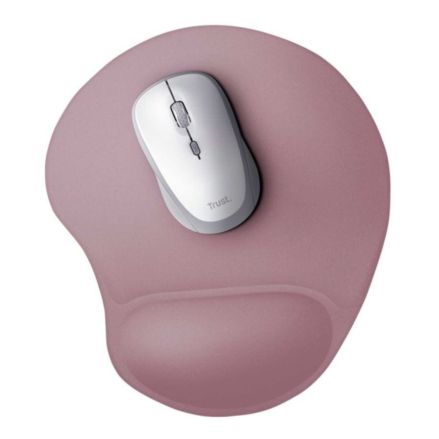 Trust BigFoot Pad · Alfombrilla Ergonómica · Rosa · 205x236mm