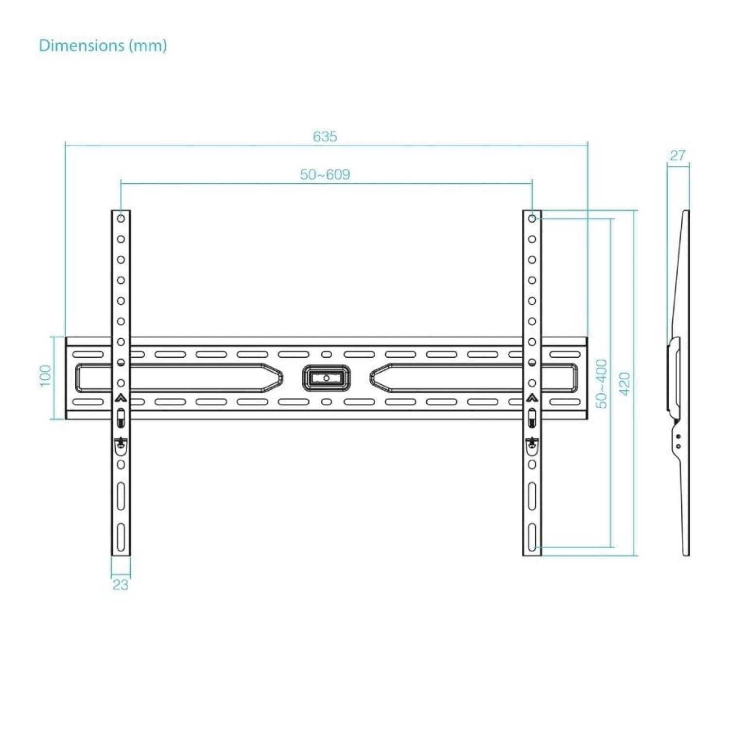 TooQ LP1050F-B · Soporte Pared Fijo TV · 37-86" · Hasta 45kg