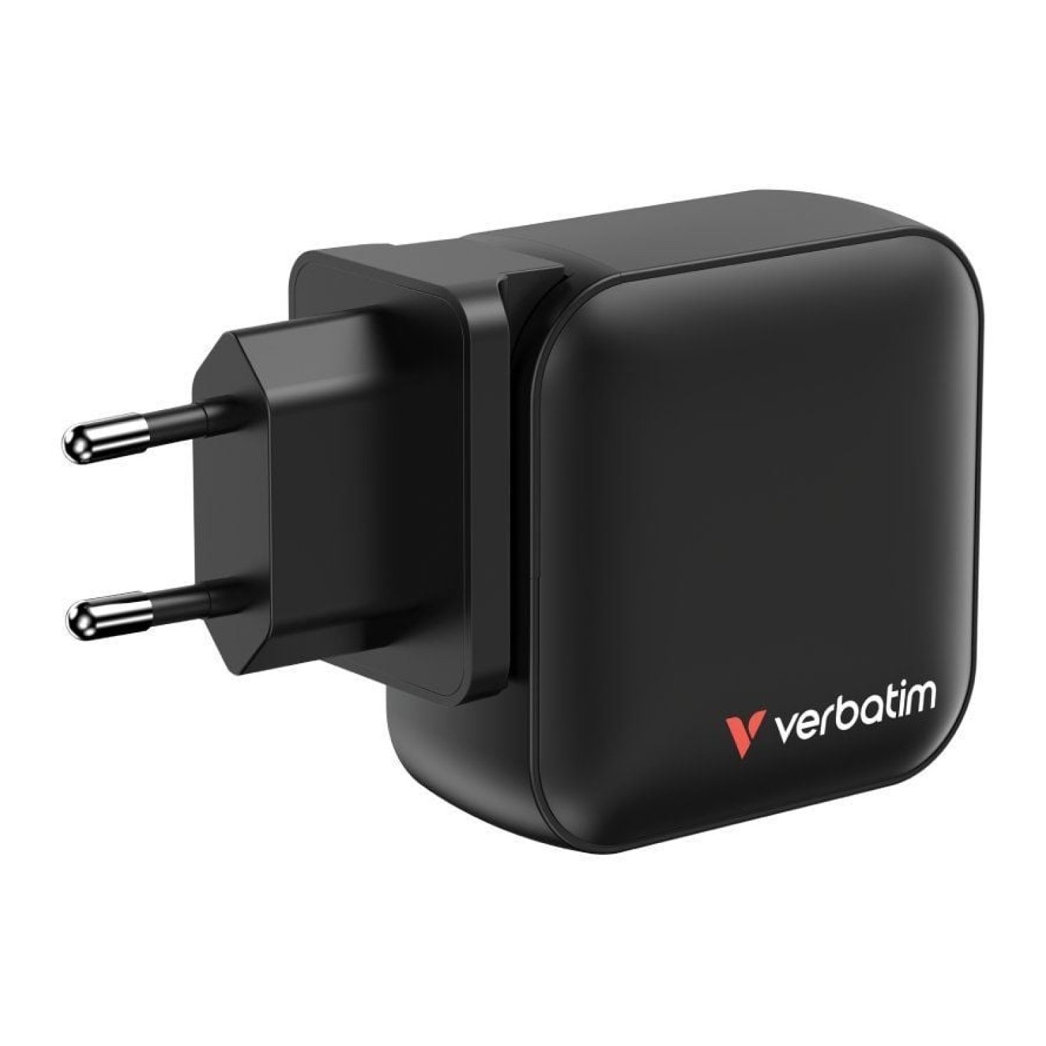 Verbatim Mini GaN Wall Charger · 100W · 3 USB-C + 1 USB · Compacto para viaje