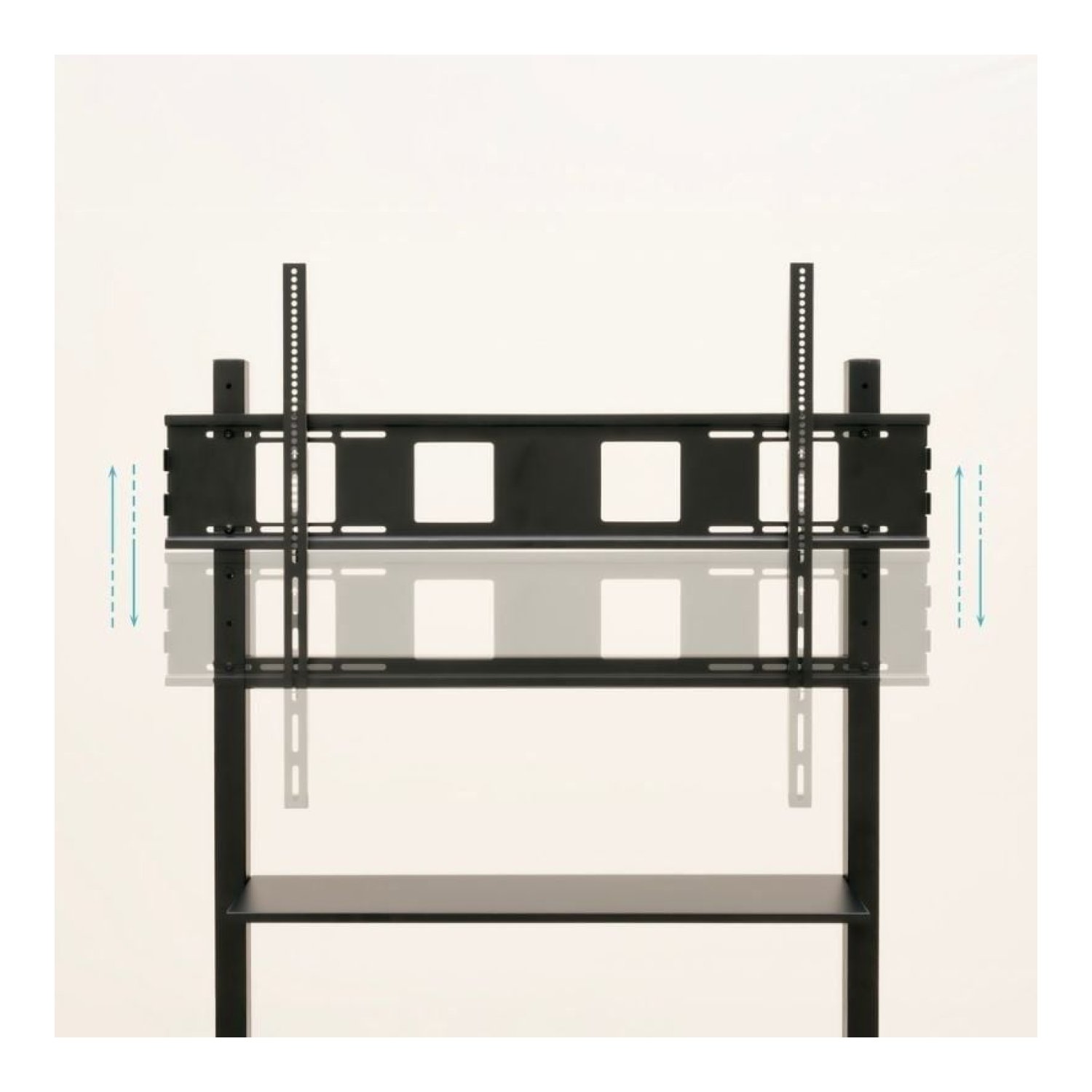TooQ FS20105M-B · Soporte Suelo Ajustable · 60-105" · Hasta 120kg · Con Ruedas
