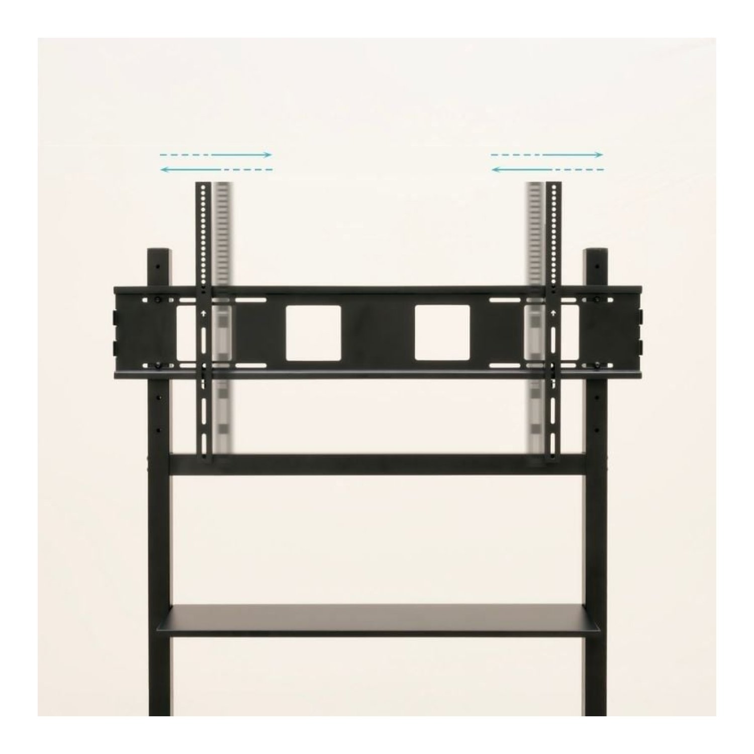 TooQ FS20105M-B · Soporte Suelo Ajustable · 60-105" · Hasta 120kg · Con Ruedas