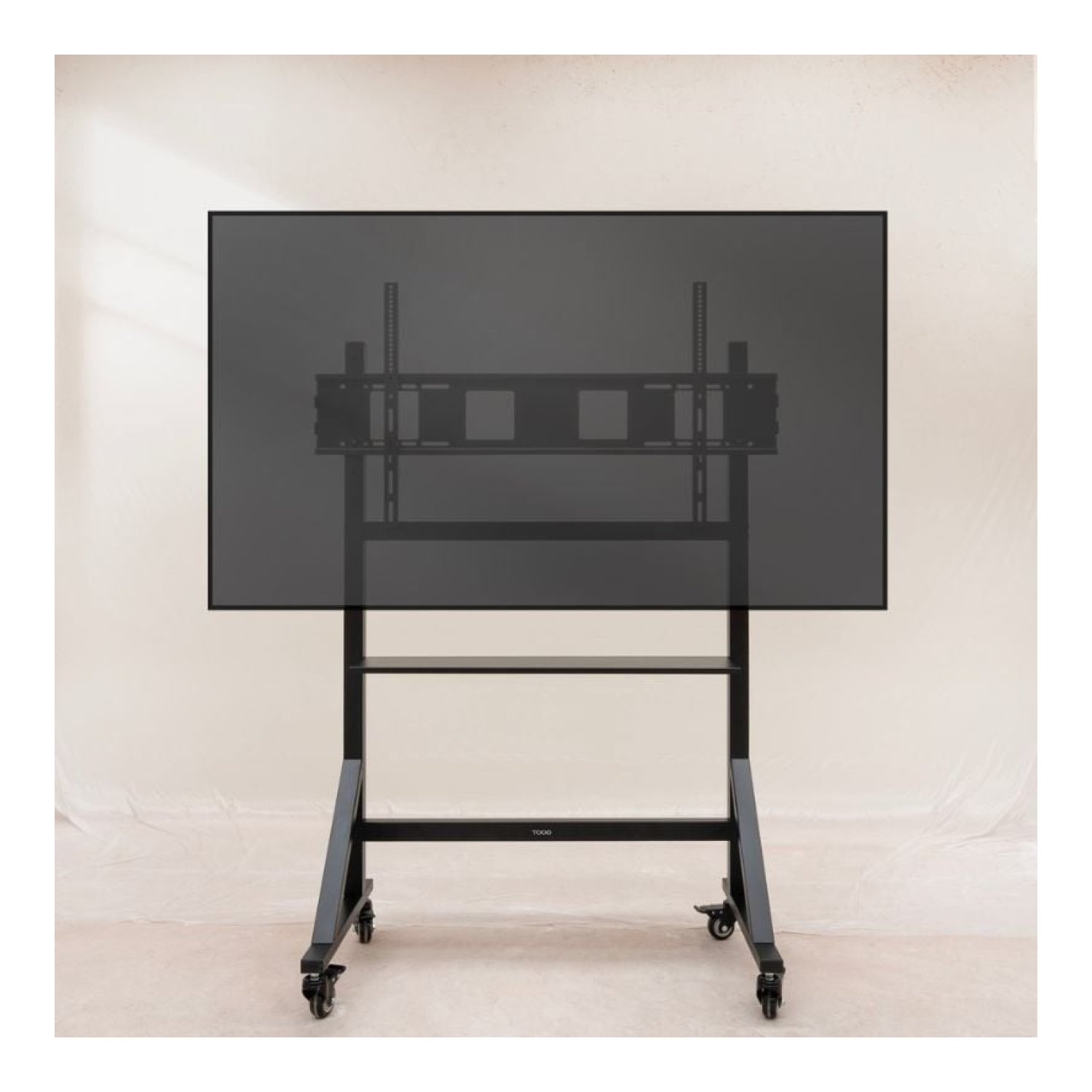 TooQ FS20105M-B · Soporte Suelo Ajustable · 60-105" · Hasta 120kg · Con Ruedas