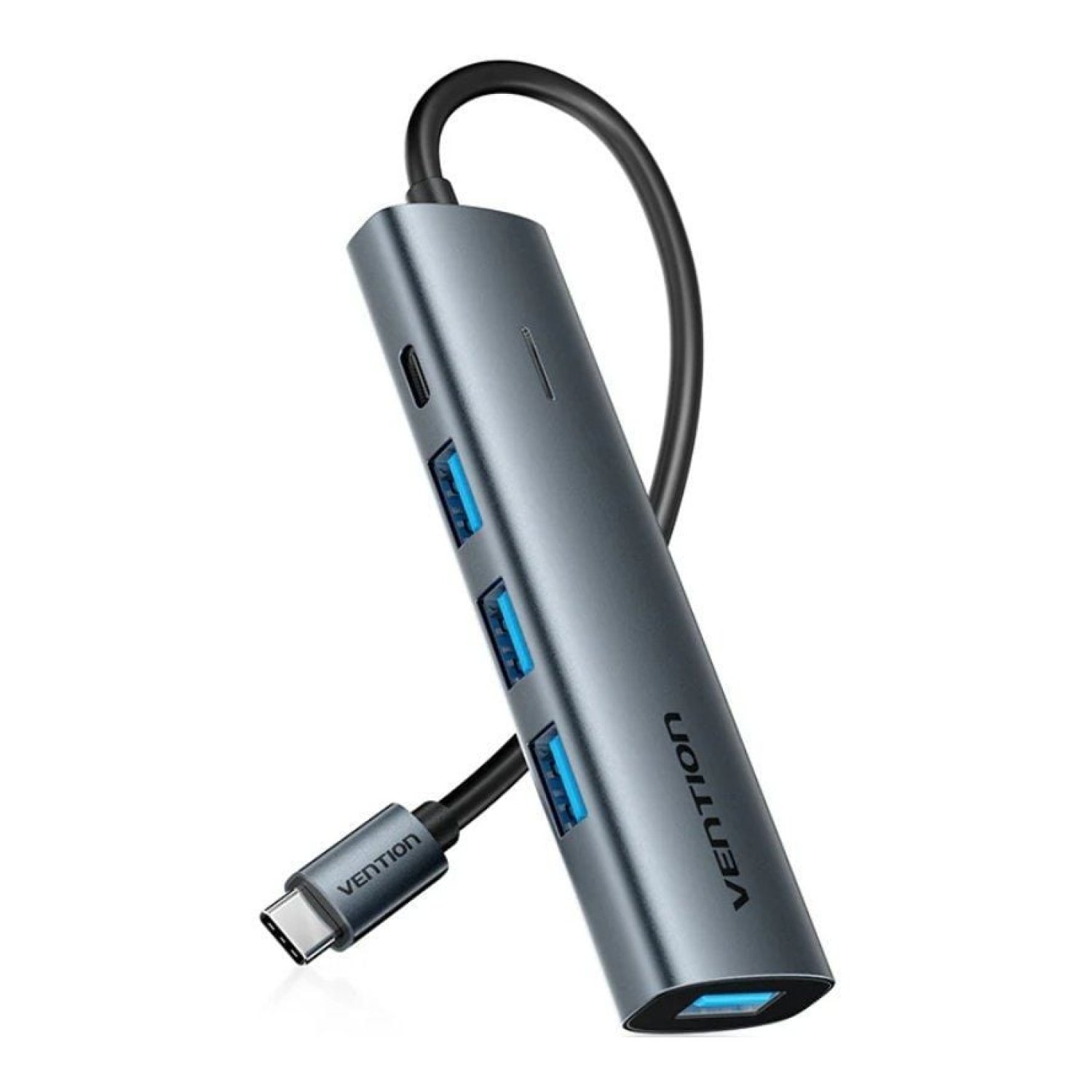 Vention Hub USB Tipo-C 3.0 · 3x USB · 1x USB-C PD · Gris