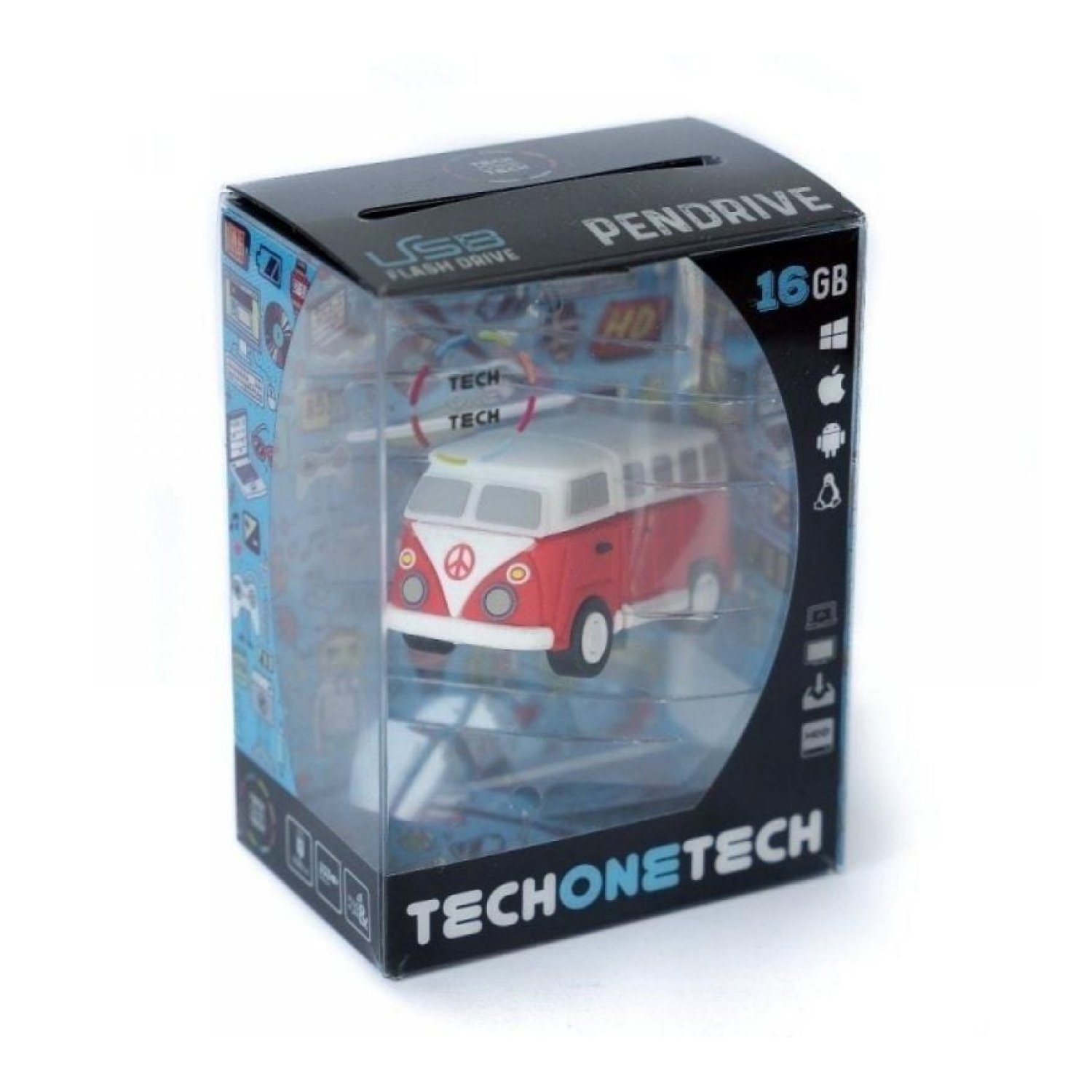 Tech One Tech Hippy Van Bang Camper · Pendrive 32GB · USB 2.0