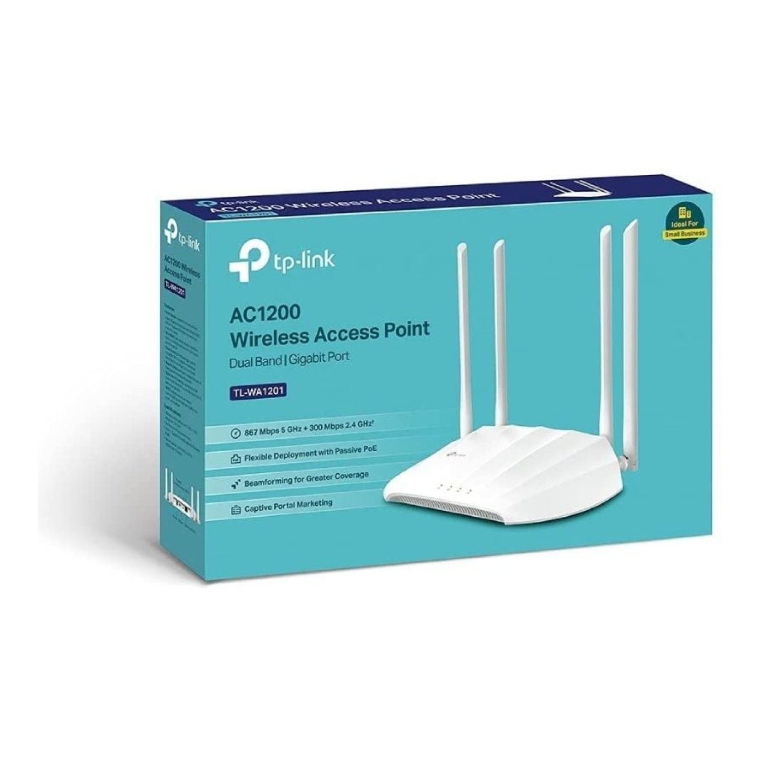 TP-Link TL-WA1201 · Punto Acceso PoE · 1200Mbps · WiFi 802.11ac · 2.4GHz/5GHz