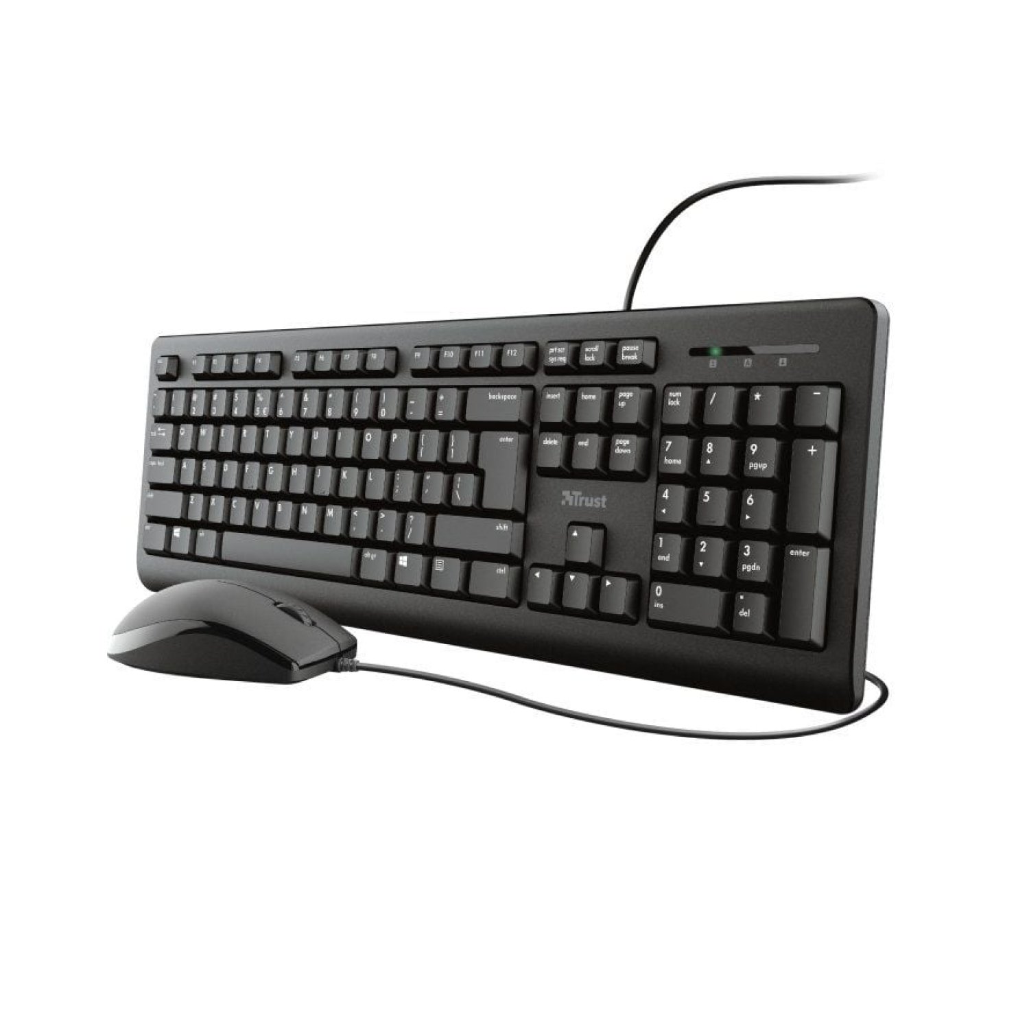 Trust TKM-250 · Teclado y Ratón Inalámbrico · Set Combo