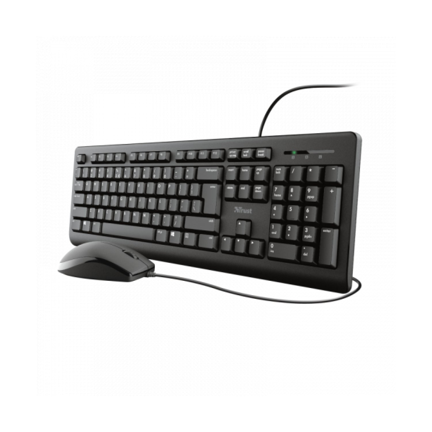 Trust TKM-250 · Teclado y Ratón Inalámbrico · Set Combo