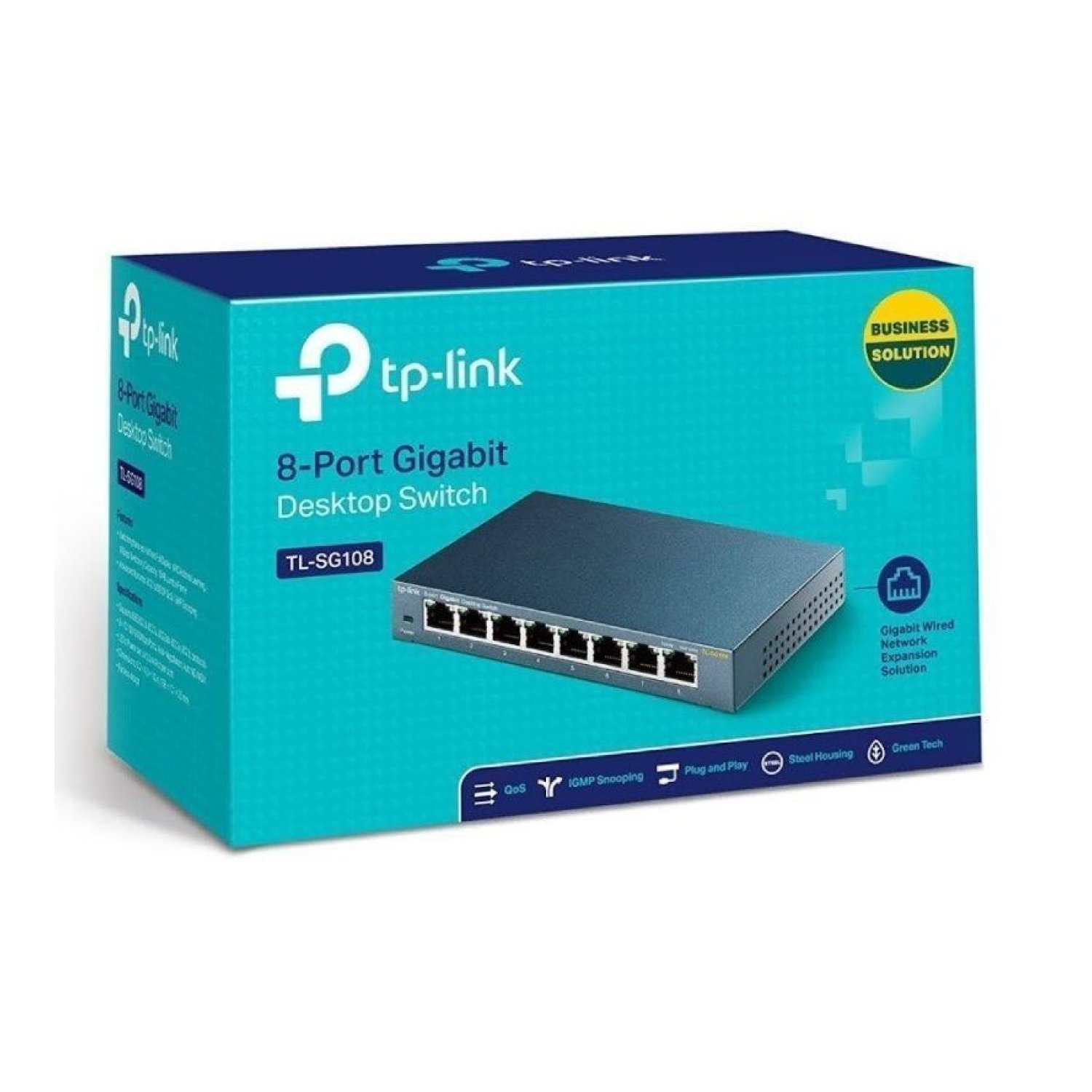 Switch TP-Link TL-SG108 V3.0 8 Puertos/ RJ-45 10/100/1000