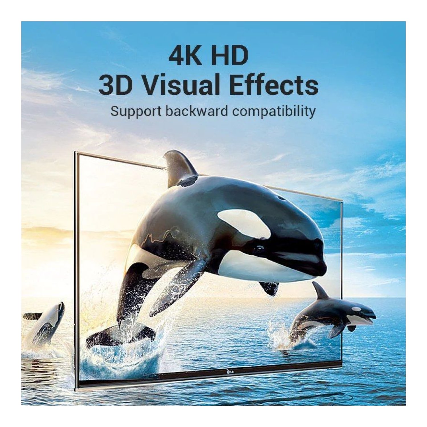 Vention · Adaptador HDMI 4K · Macho a Hembra