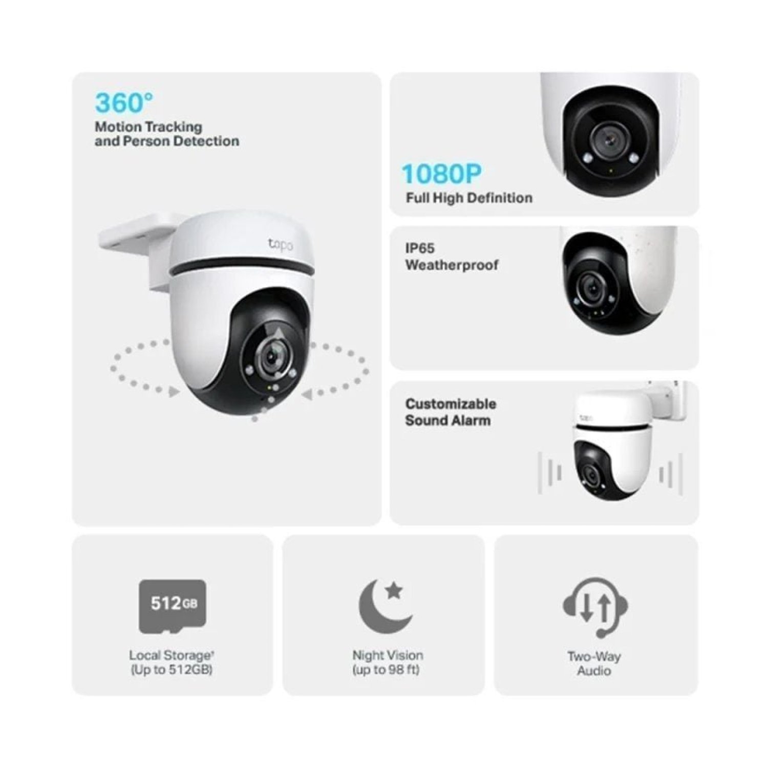 TP-Link Tapo C500 · Cámara Vigilancia · Visión Nocturna · Control APP