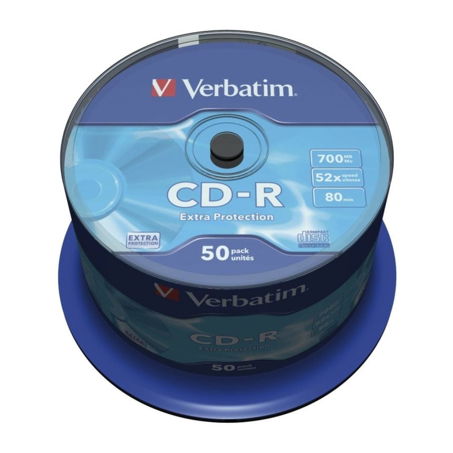 Verbatim DataLife · CD-R 52X · Tarrina 50 unidades