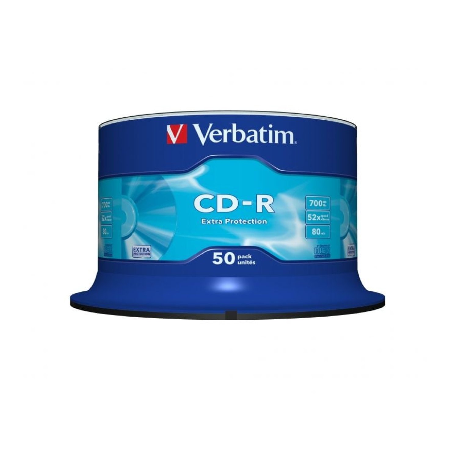 Verbatim DataLife · CD-R 52X · Tarrina 50 unidades
