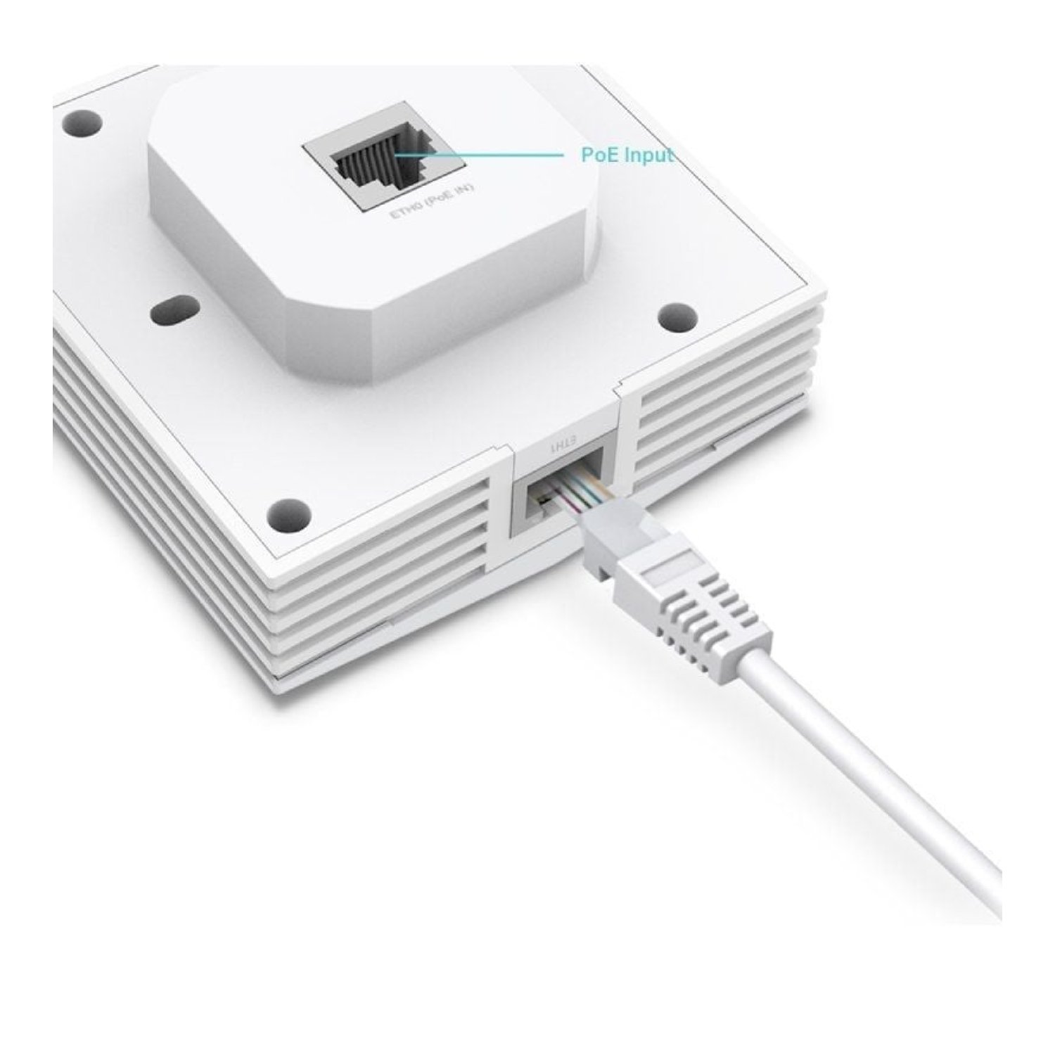 TP-Link Omada EAP650-WALL · Punto de Acceso WiFi 6 · 2976Mbps · PoE+ · Dual Band 2.4/5GHz