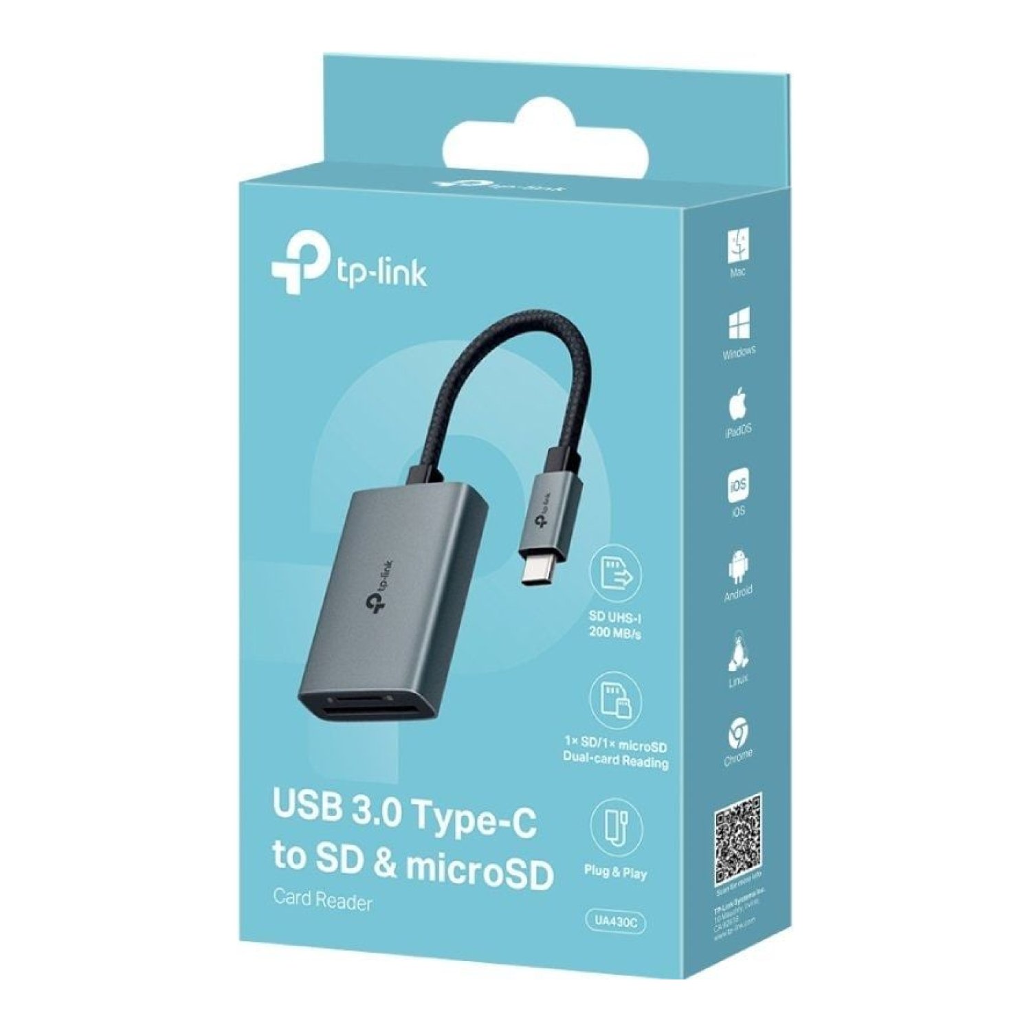 TP-Link UA430C · Lector de Tarjetas · USB Tipo-C