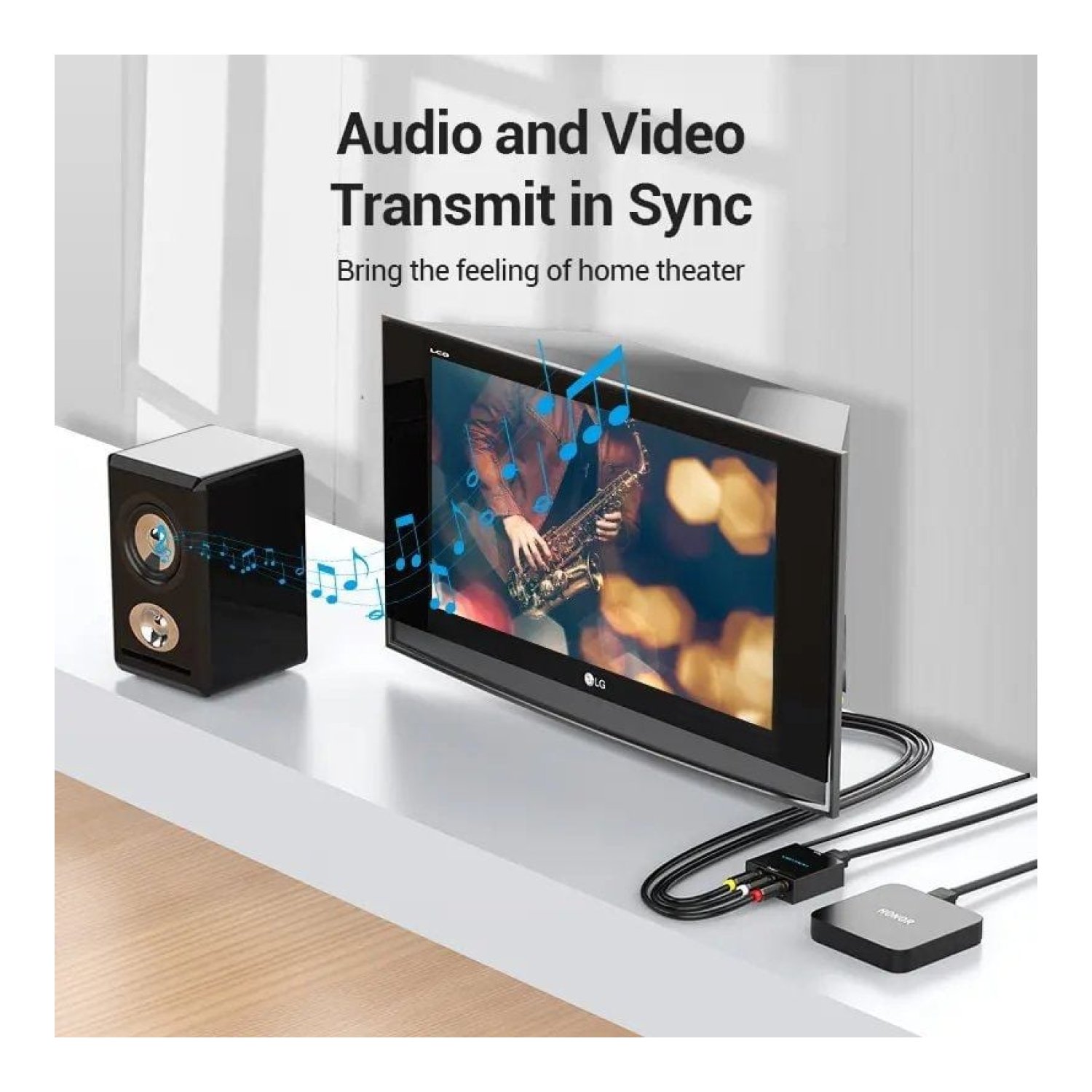 Vention · Convertidor HDMI a RCA · HDMI Hembra · RCA Hembra · MiniUSB