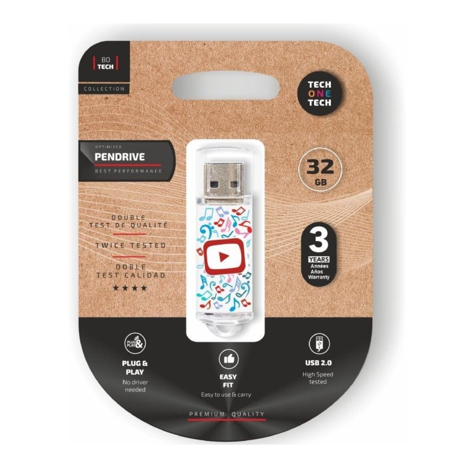 Tech One Tech · Pendrive 32GB · USB 2.0