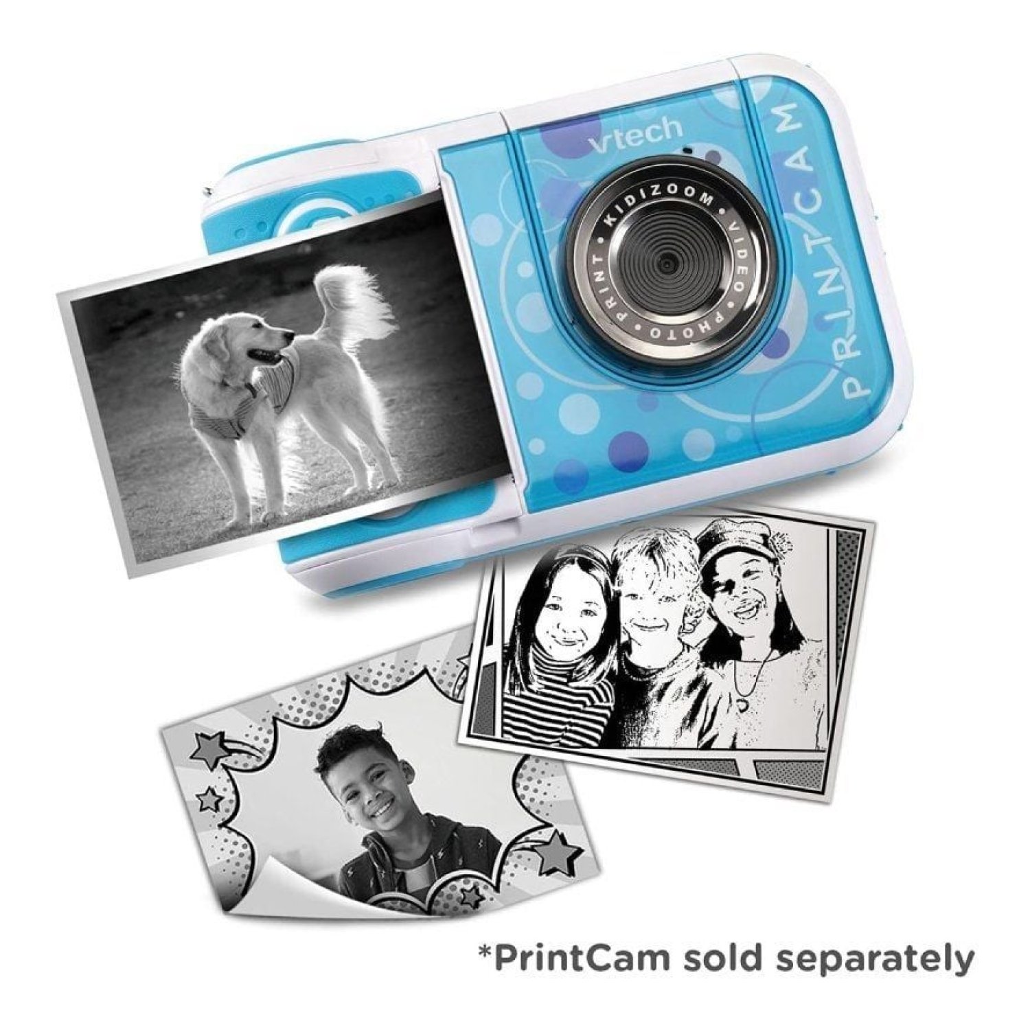 VTech Print Cam · Pack 5 Rollos Papel Térmico · 3 Estándar + 2 Pegatina