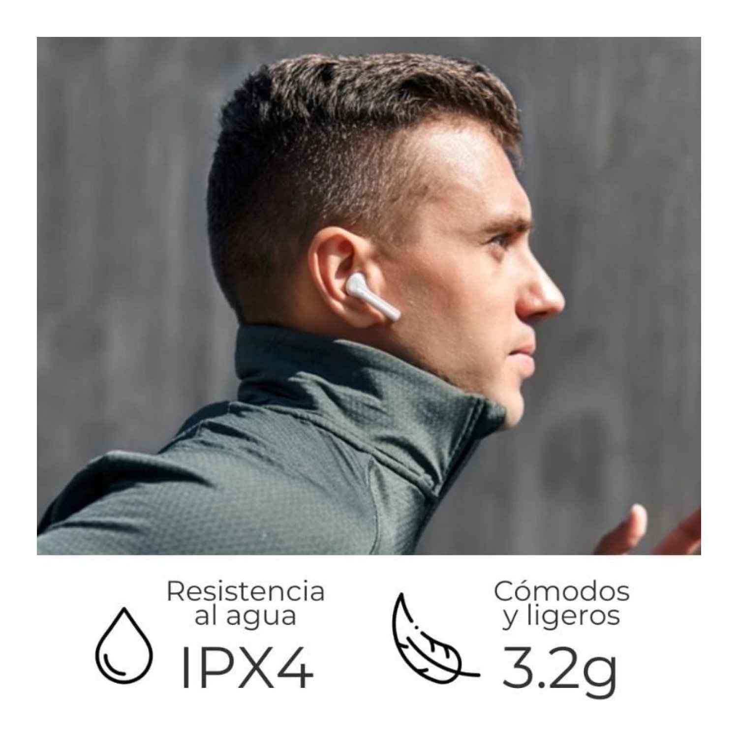 ZTE Buds 2 · Auriculares Bluetooth · Autonomía 5h · Estuche de Carga · Blancos