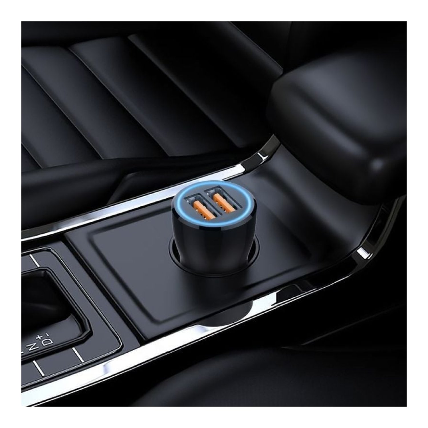 Tech One Tech · Cargador Coche 12W · 2xUSB + USB Tipo-C