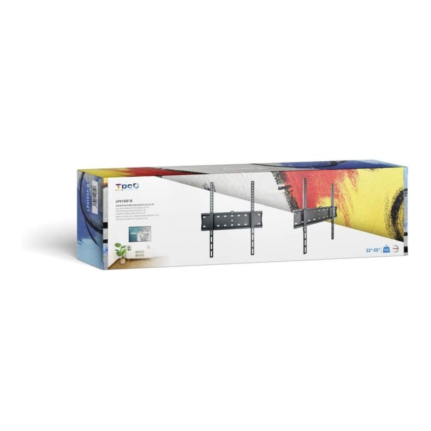 TooQ LP4155F-B · Soporte Pared Fijo · 32-55" · Hasta 40kg