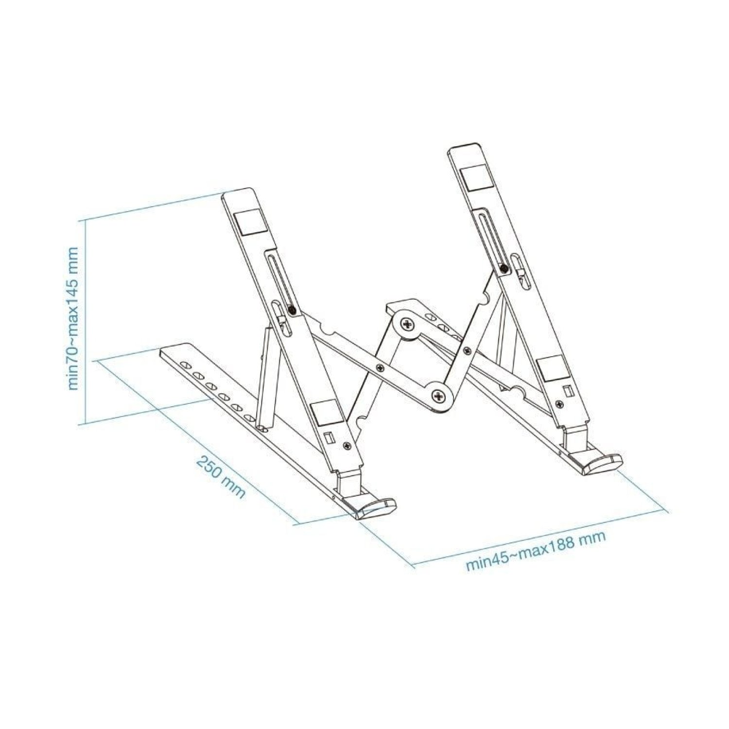 TooQ TQLRS0033-AL · Soporte para Portátiles · Hasta 15" · Aluminio