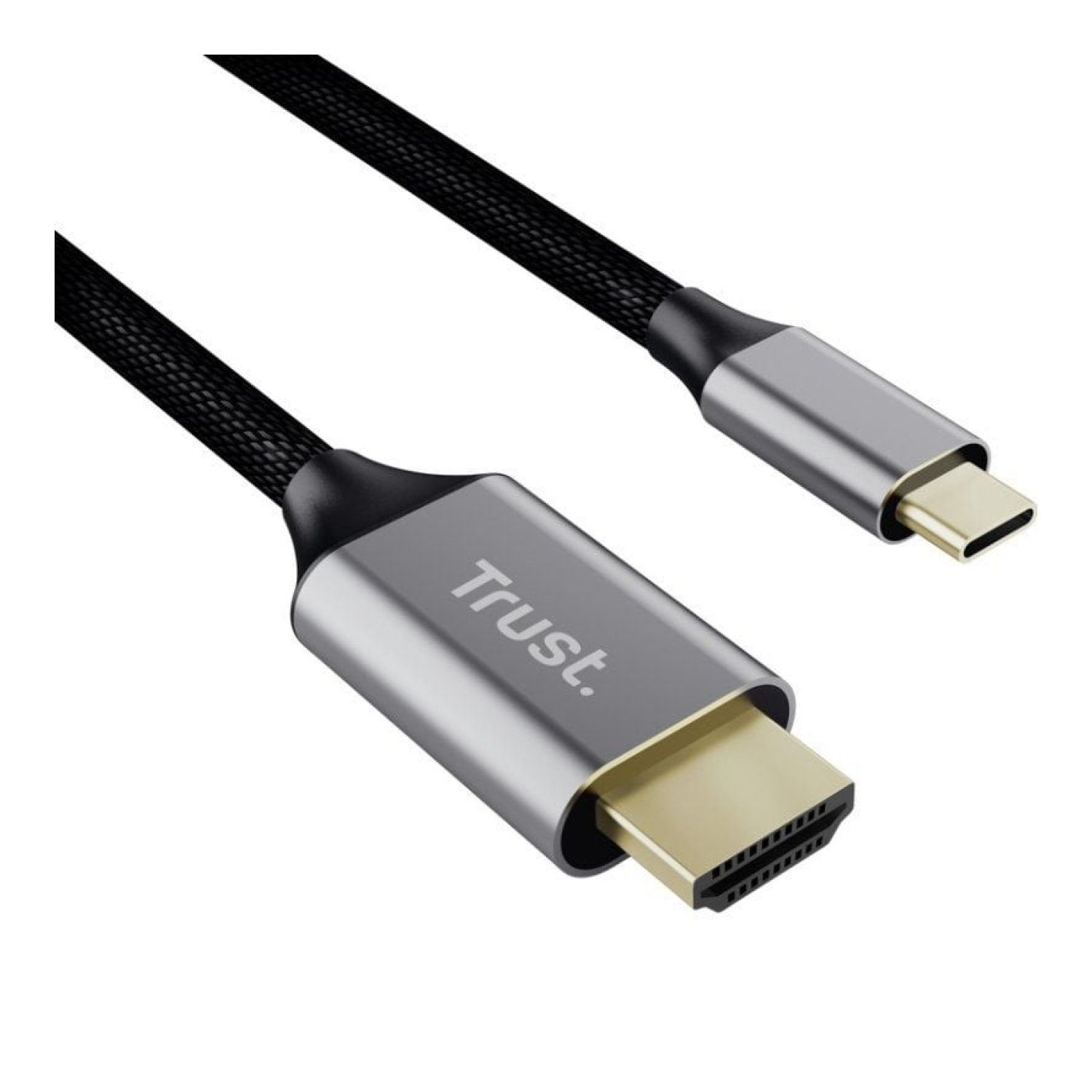 Trust Calyx · Cable HDMI 4K · USB Type-C a HDMI · 2m · Gris